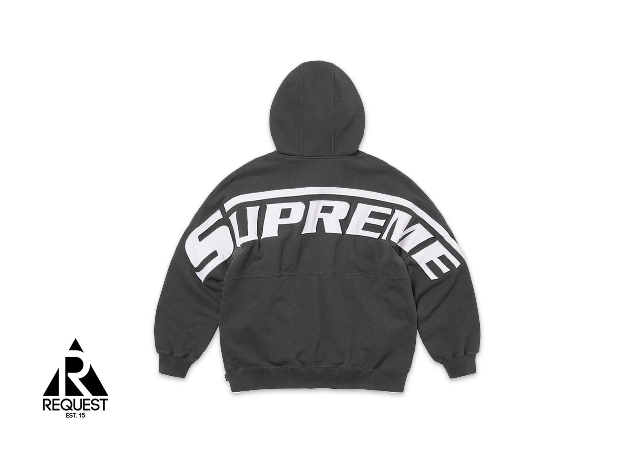 Supreme Wrapped Half Zip Hoodie "Black"