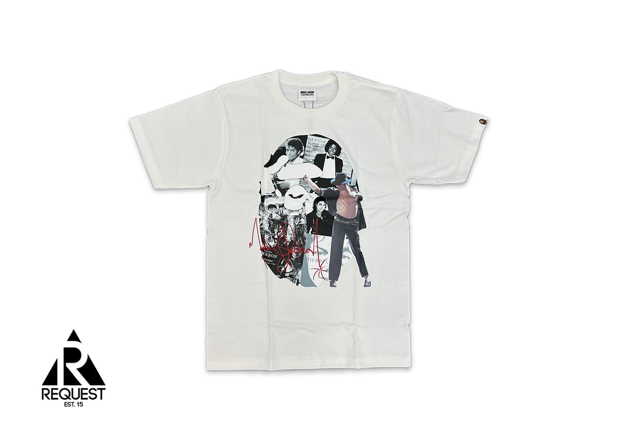 A Bathing Ape x Michael Jackson Album Jacket Ape Tee "White"