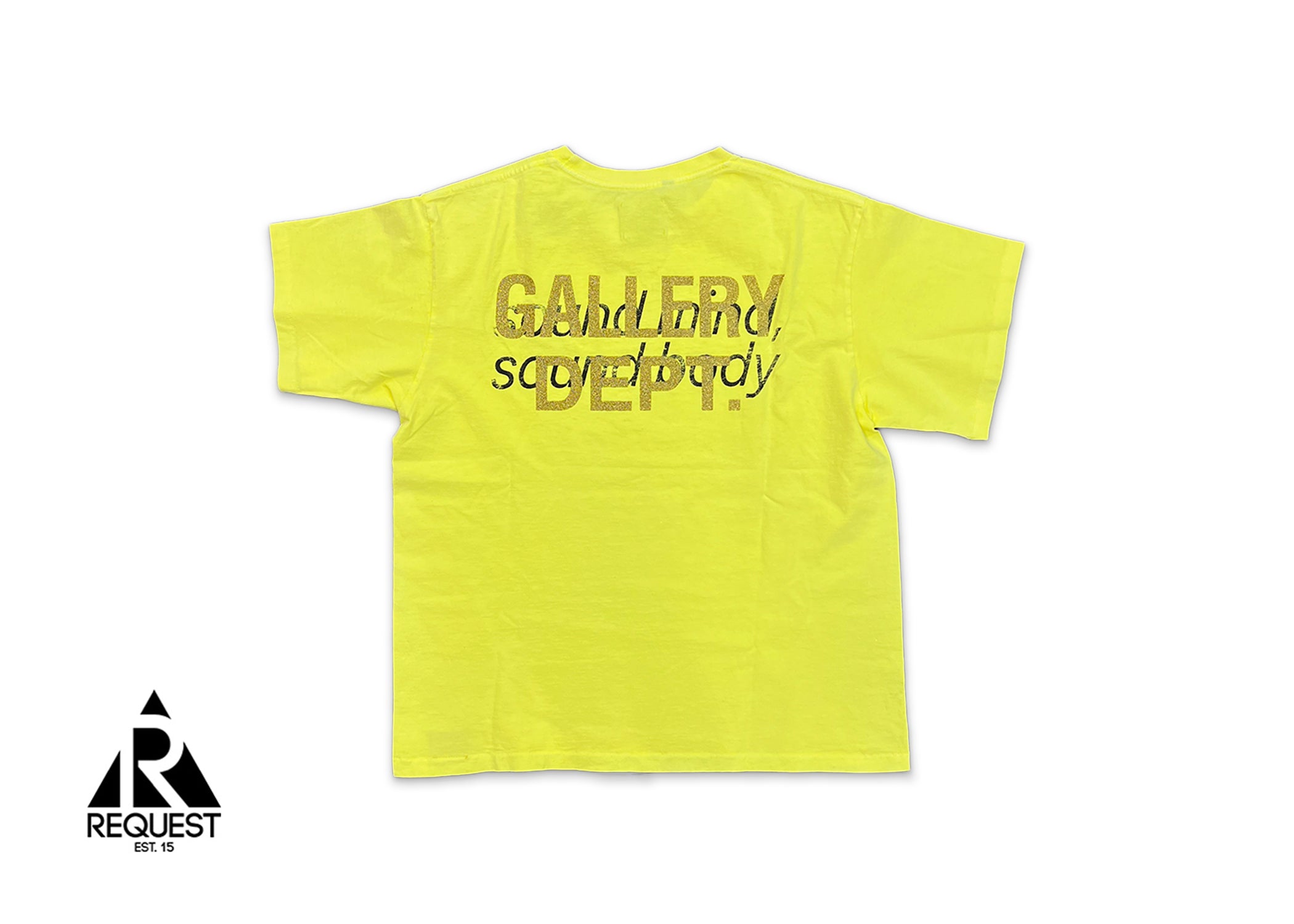 Gallery Dept x ASICS Tee "Fluorescent Yellow"