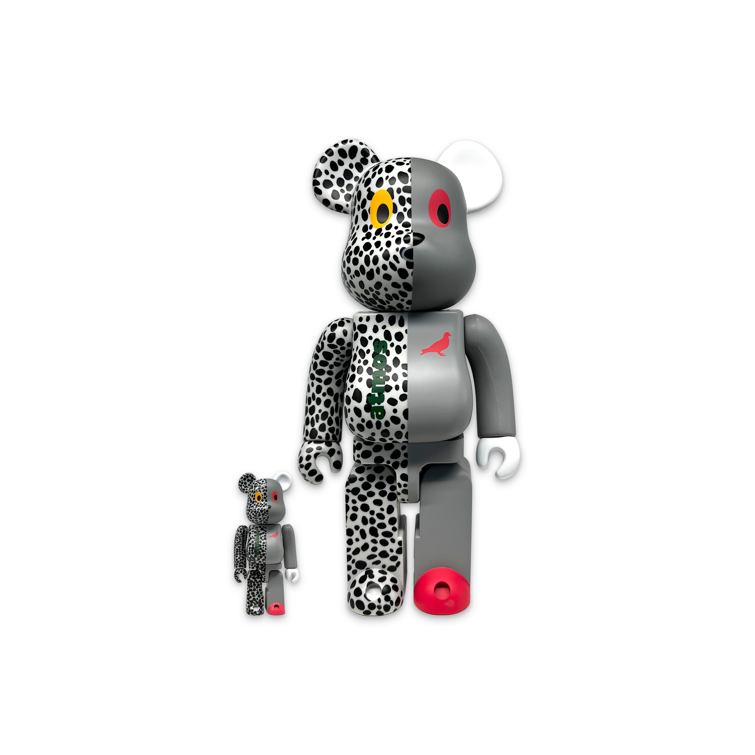 Medicom, ATMOS x Staple Bearbrick 400% & 100% "Grey"