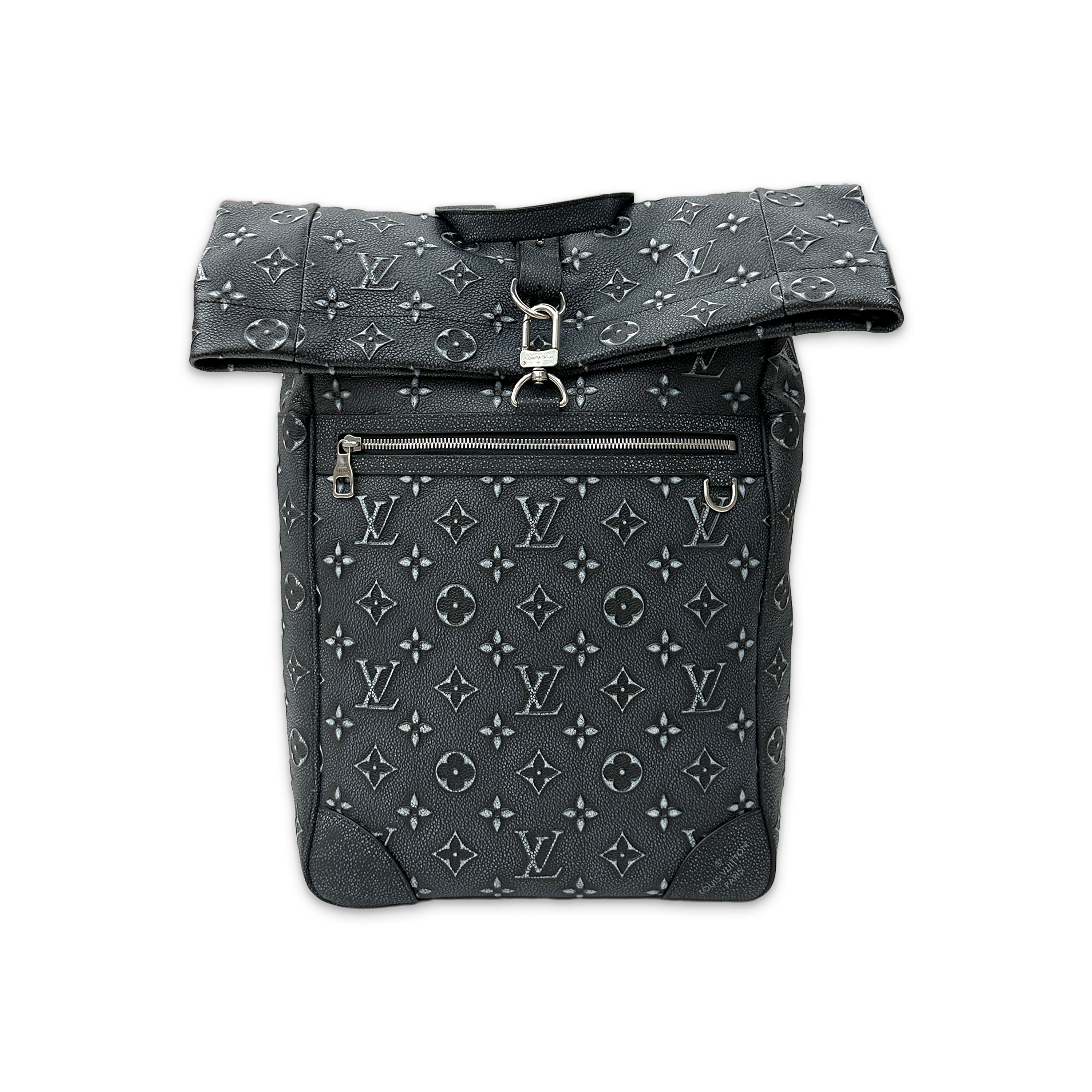 Roll Top Backpack Monogram "Black"