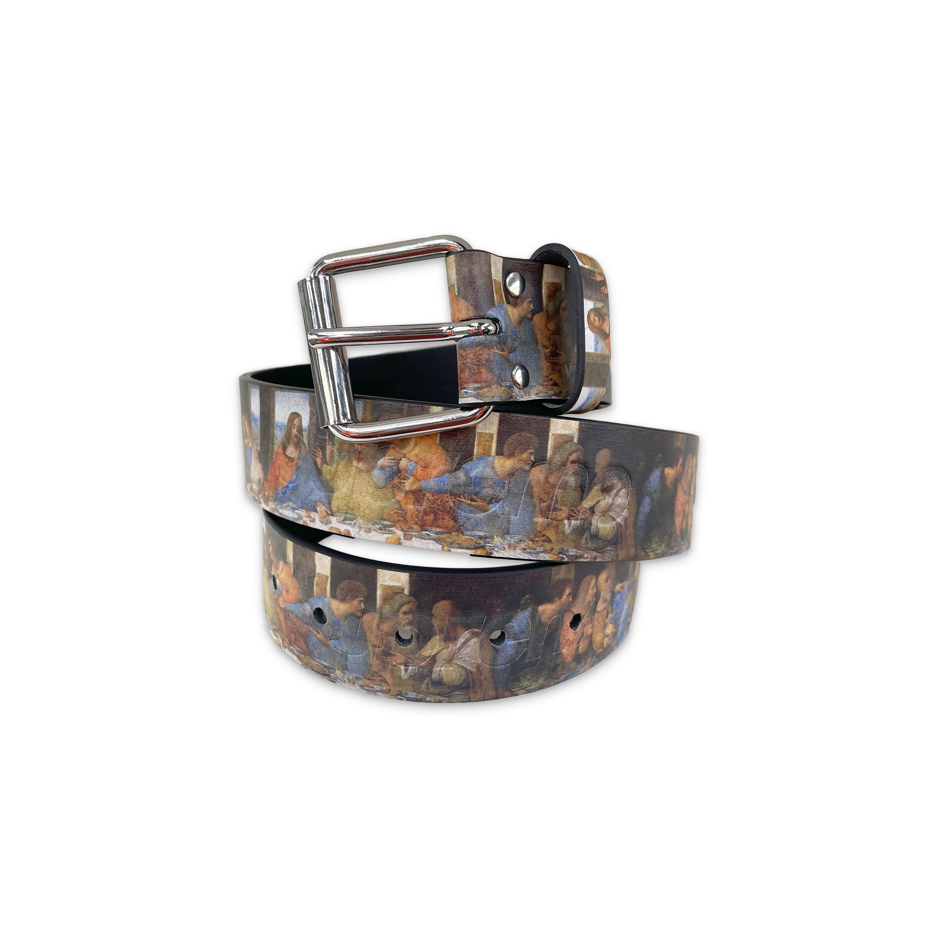 Supreme, Last Supper Leather Belt "Multicolor"