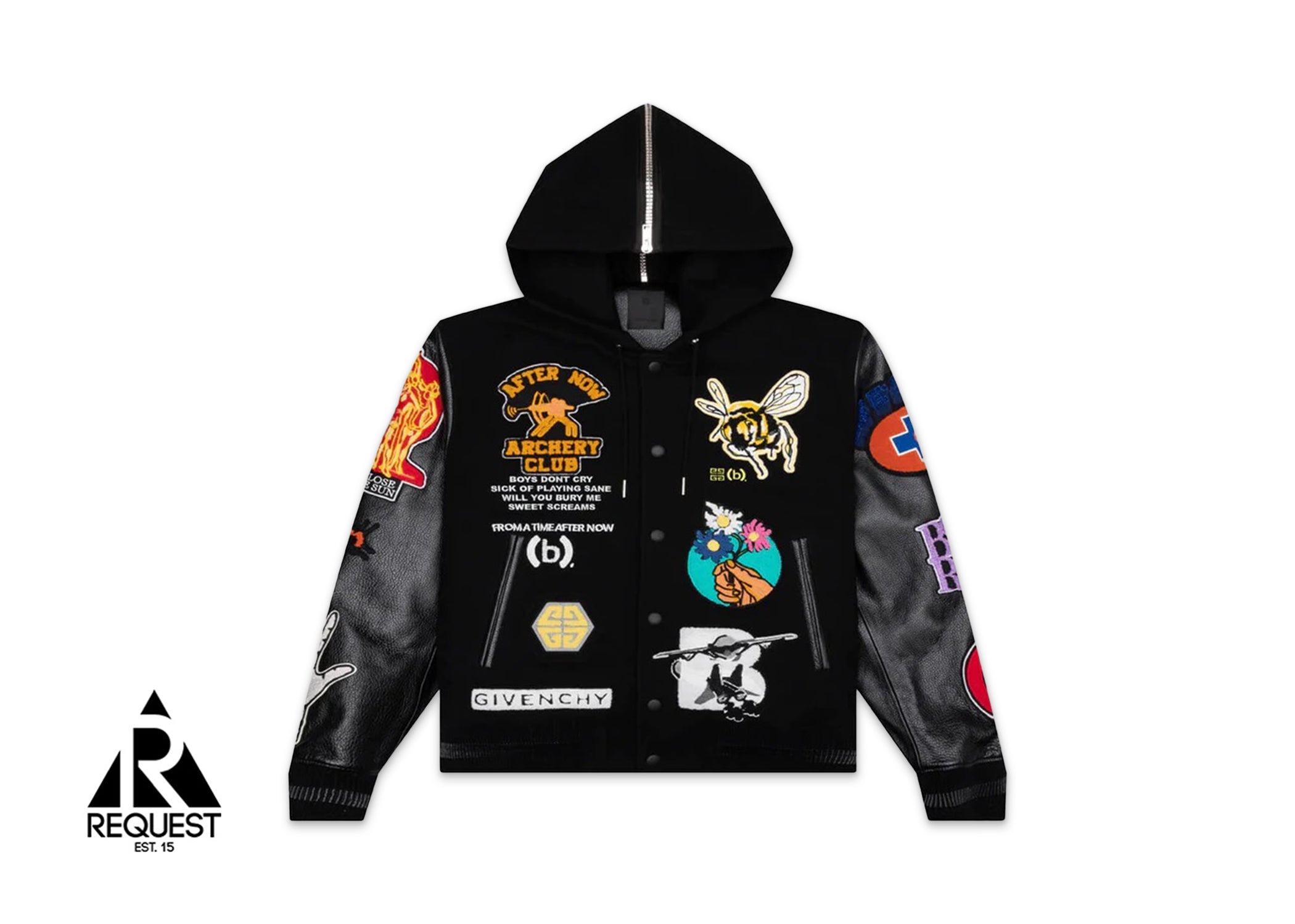 Givenchy x Bstroy Hooded Varsity Jacket "Black"