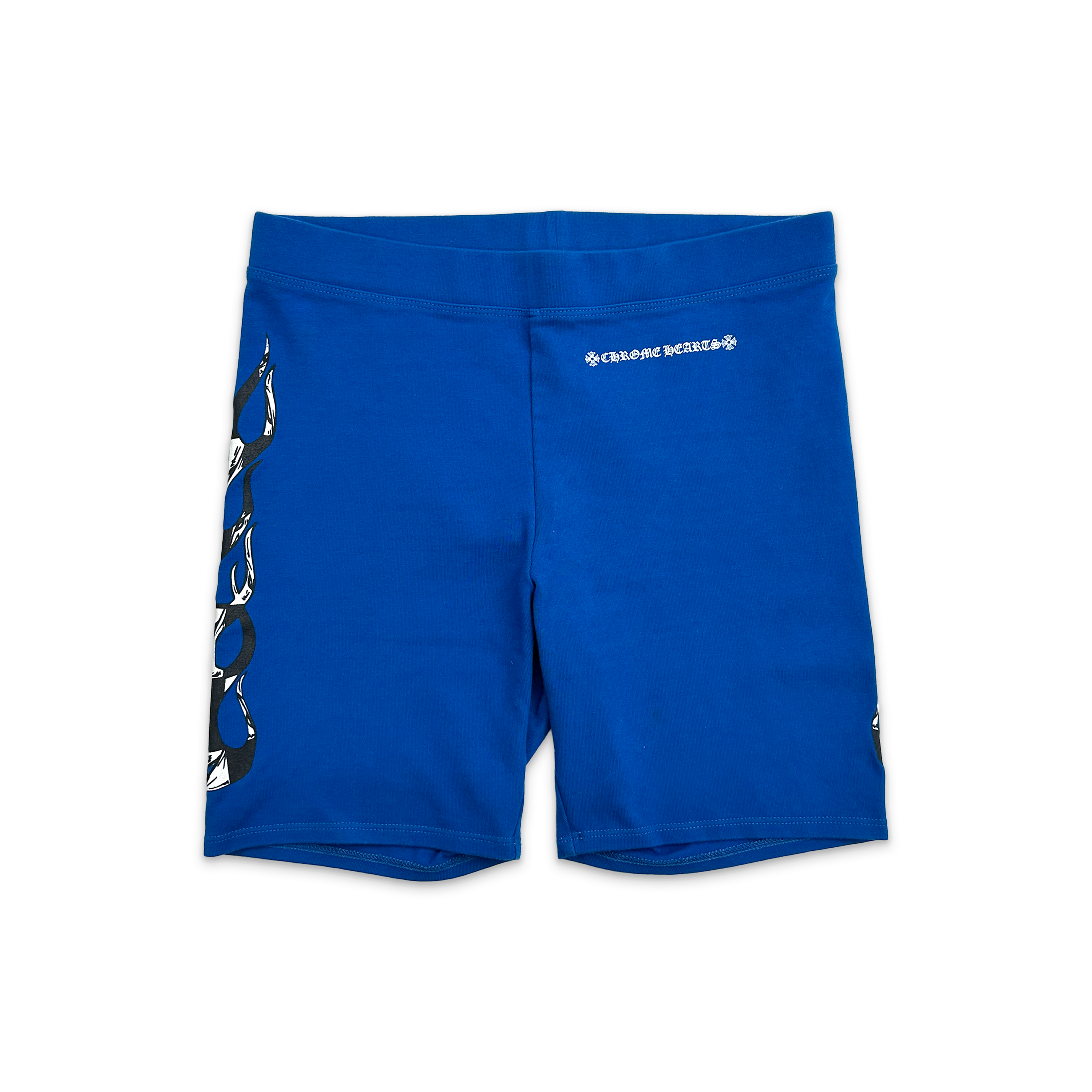 Chrome Hearts, Matty Boy Flames Biker Shorts "Blue" (W)