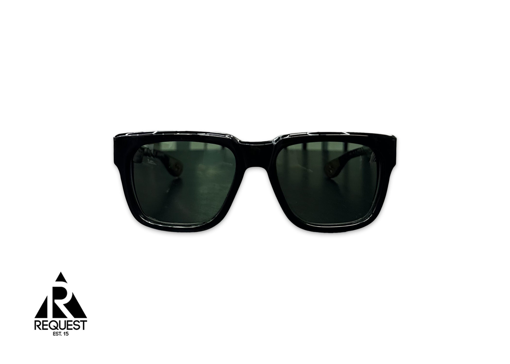 Chrome Hearts Box Officer Glasses "Black/Gold"