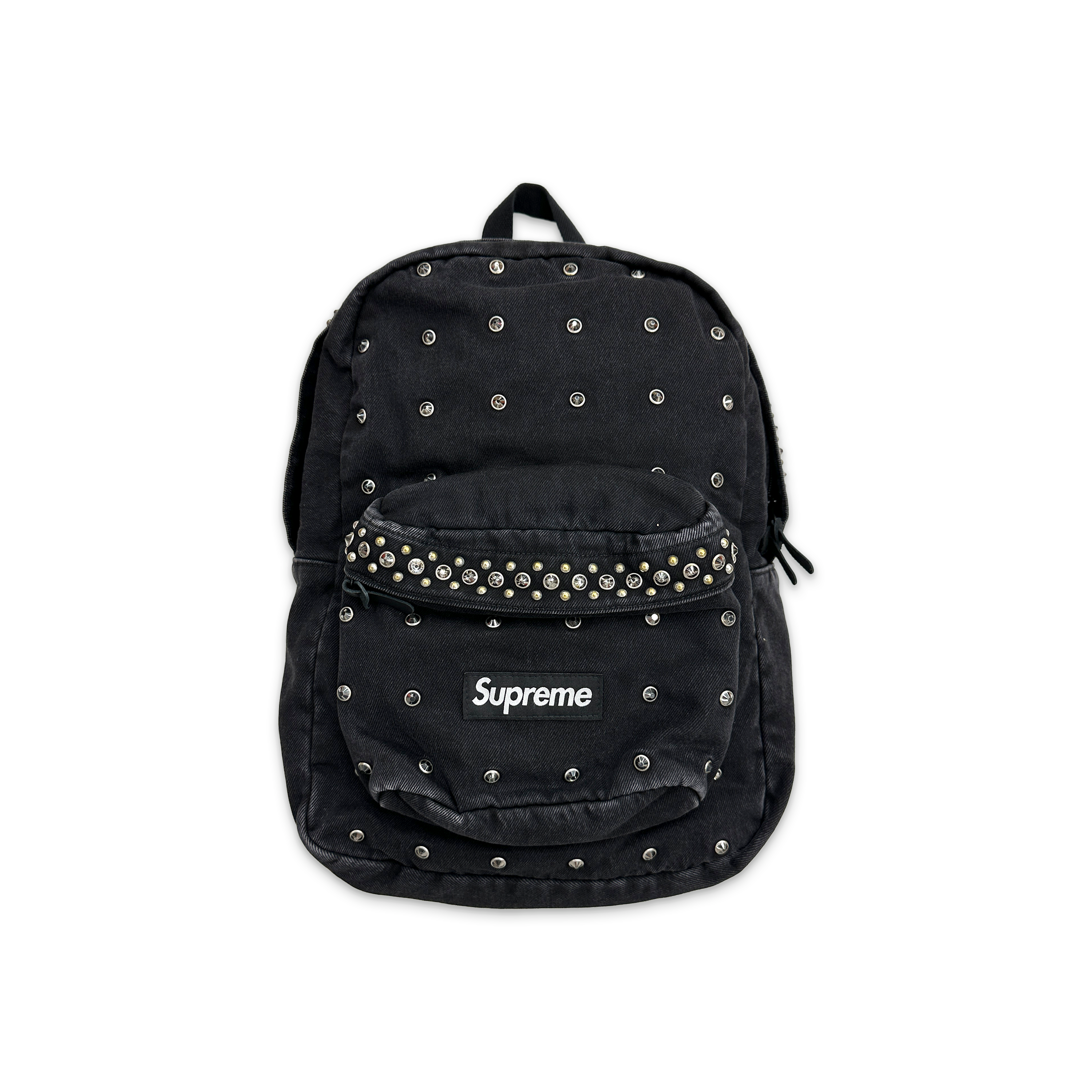 Supreme, B.B. Simon Denim Backpack "Black"