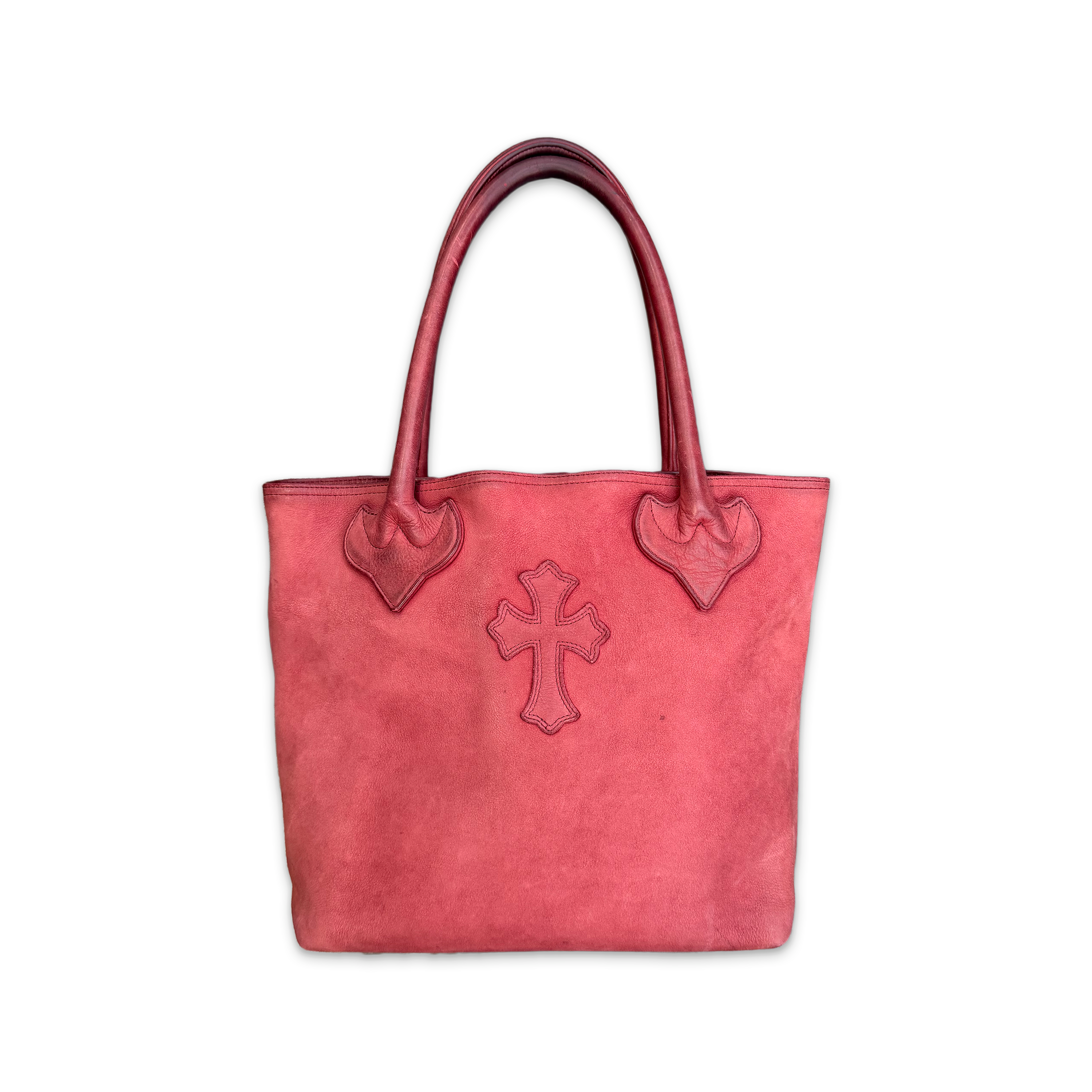 Chrome Hearts, Suede Cross Tote Bag "Red"