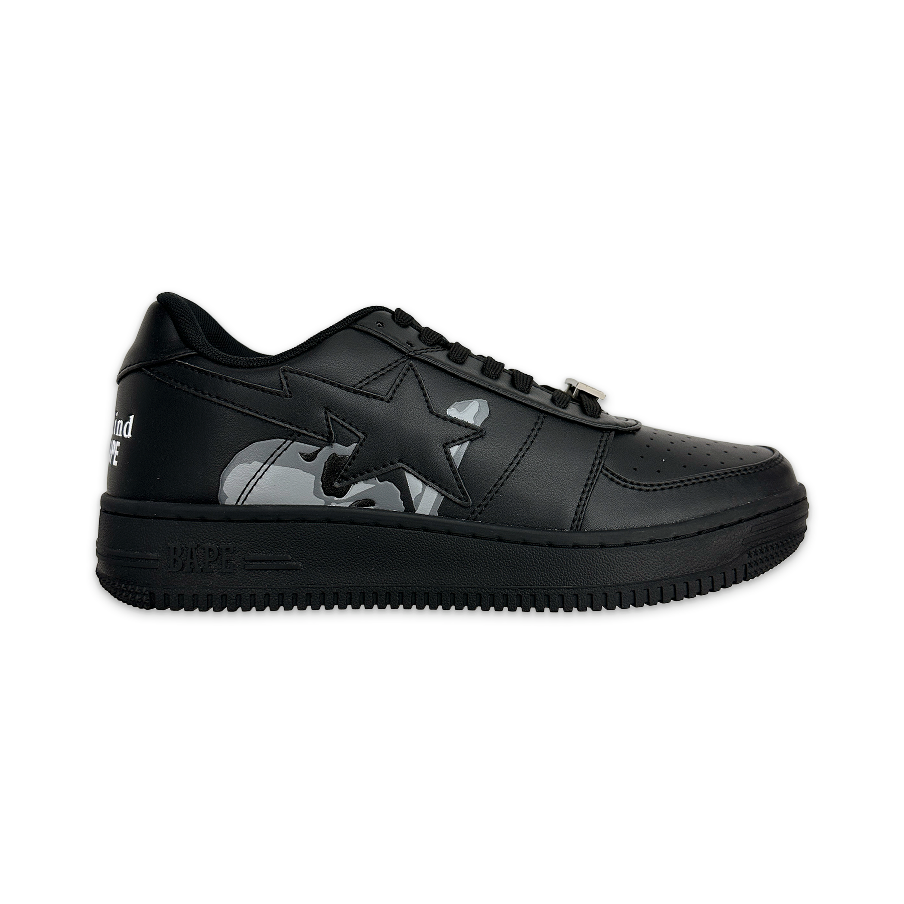 A Bathing Ape (BAPE), x Mastermind Bapesta Low "Black"