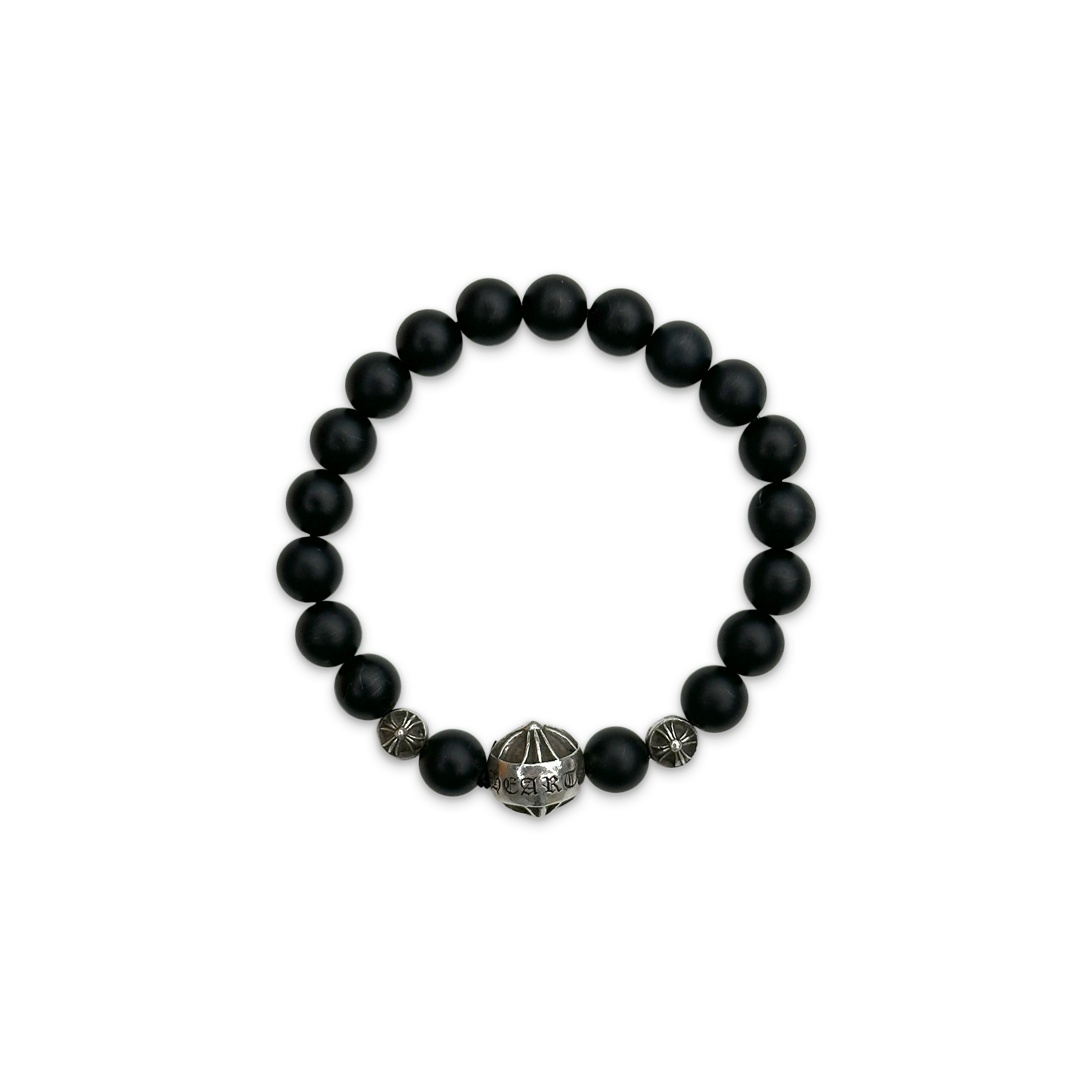 Chrome Hearts, Beaded Bracelet "Black"