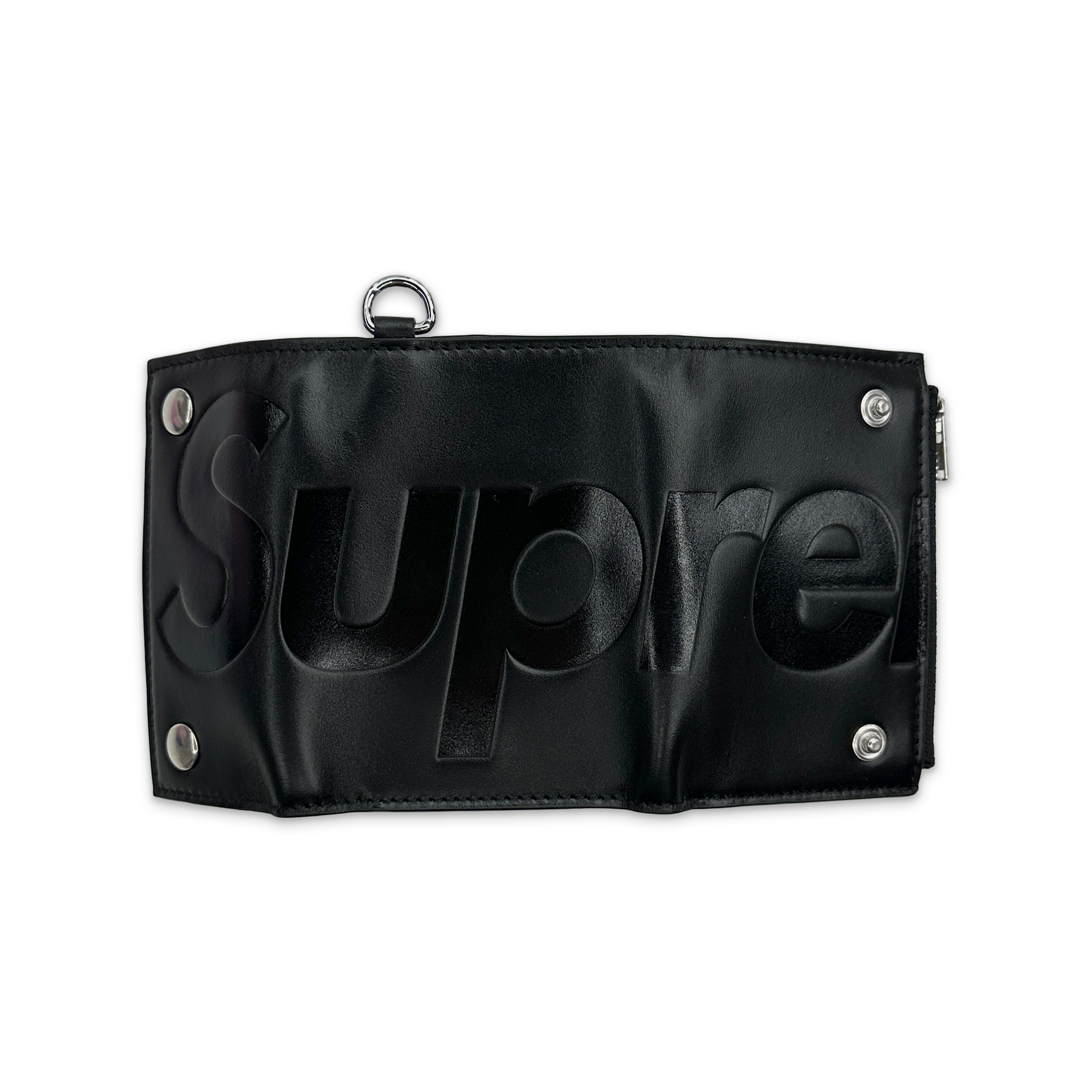 Leather Chain Wallet "Black (FW25)"