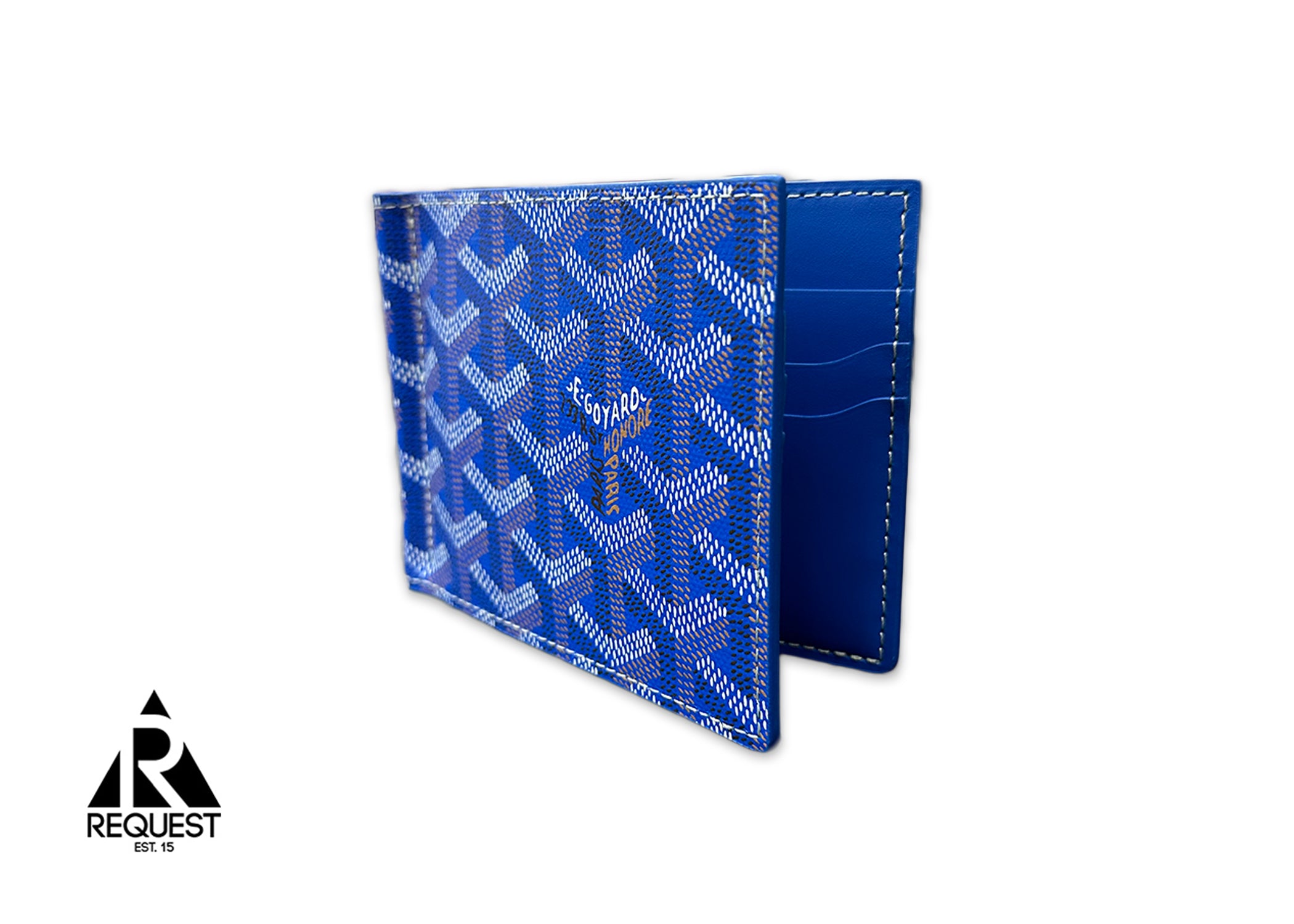 Goyard, Saint Thomas Bill Fold Wallet "Blue"