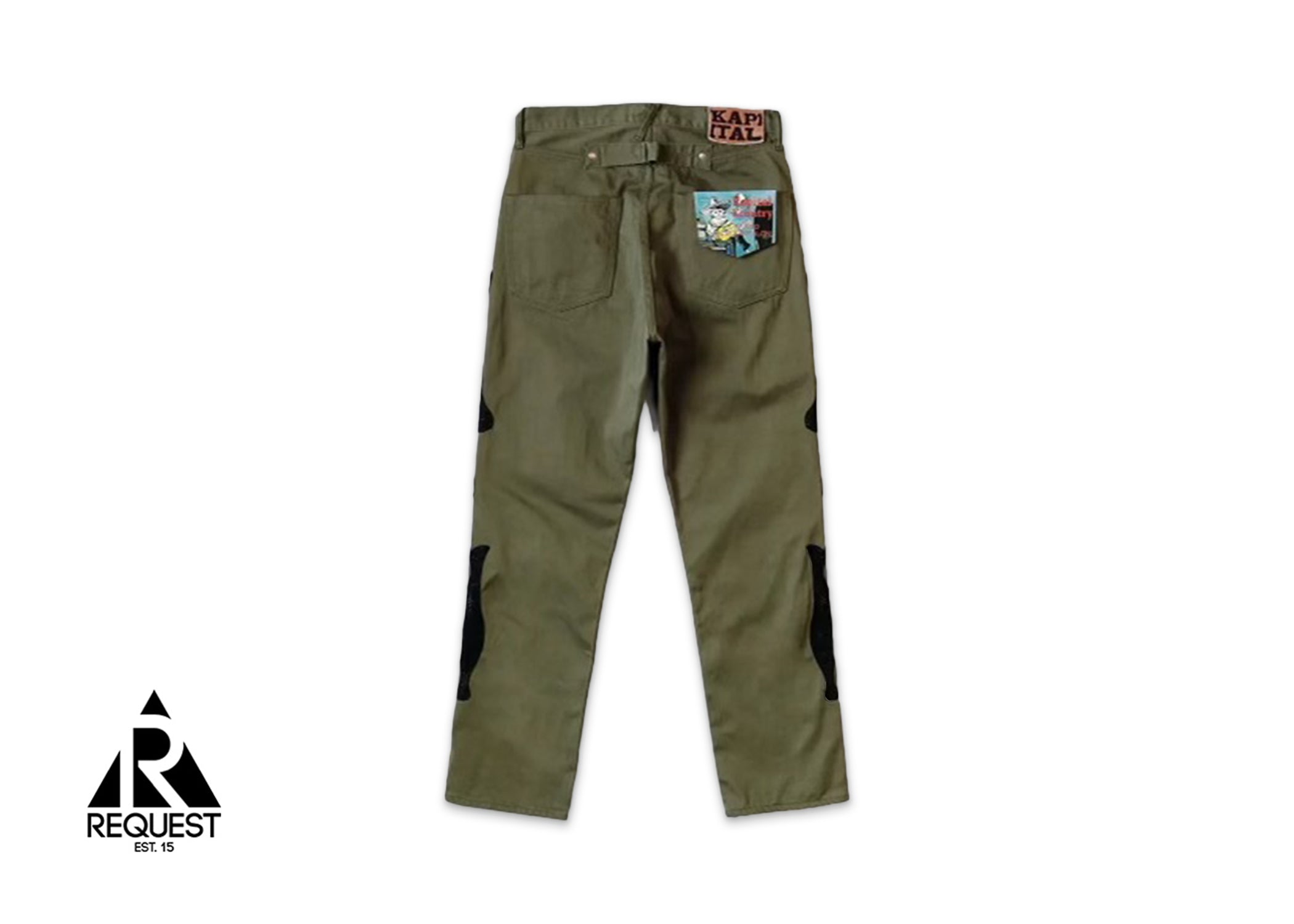 Kapital Okagilly 5P Skeleton Denim “Olive”