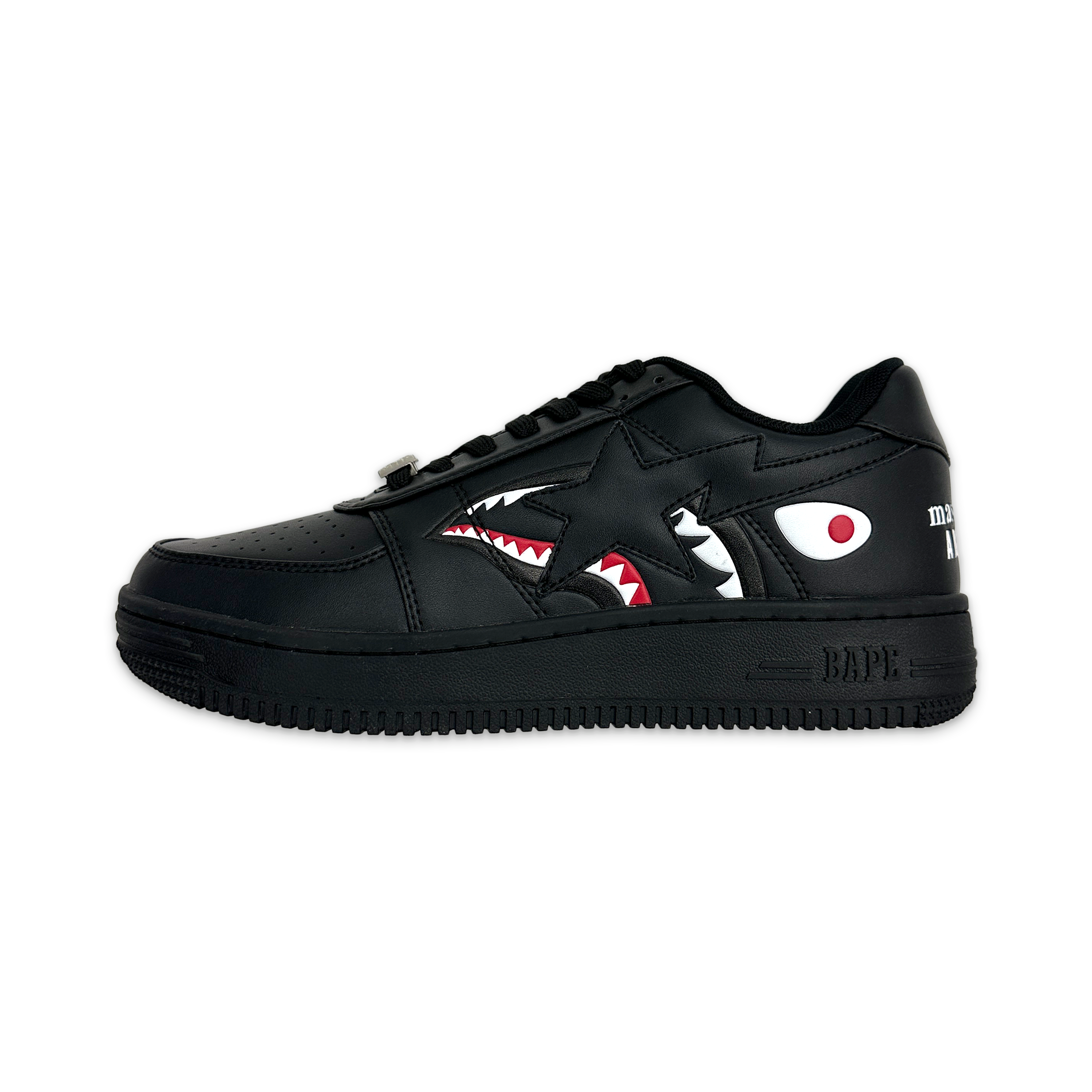 A Bathing Ape (BAPE), x Mastermind Bapesta Low "Black"