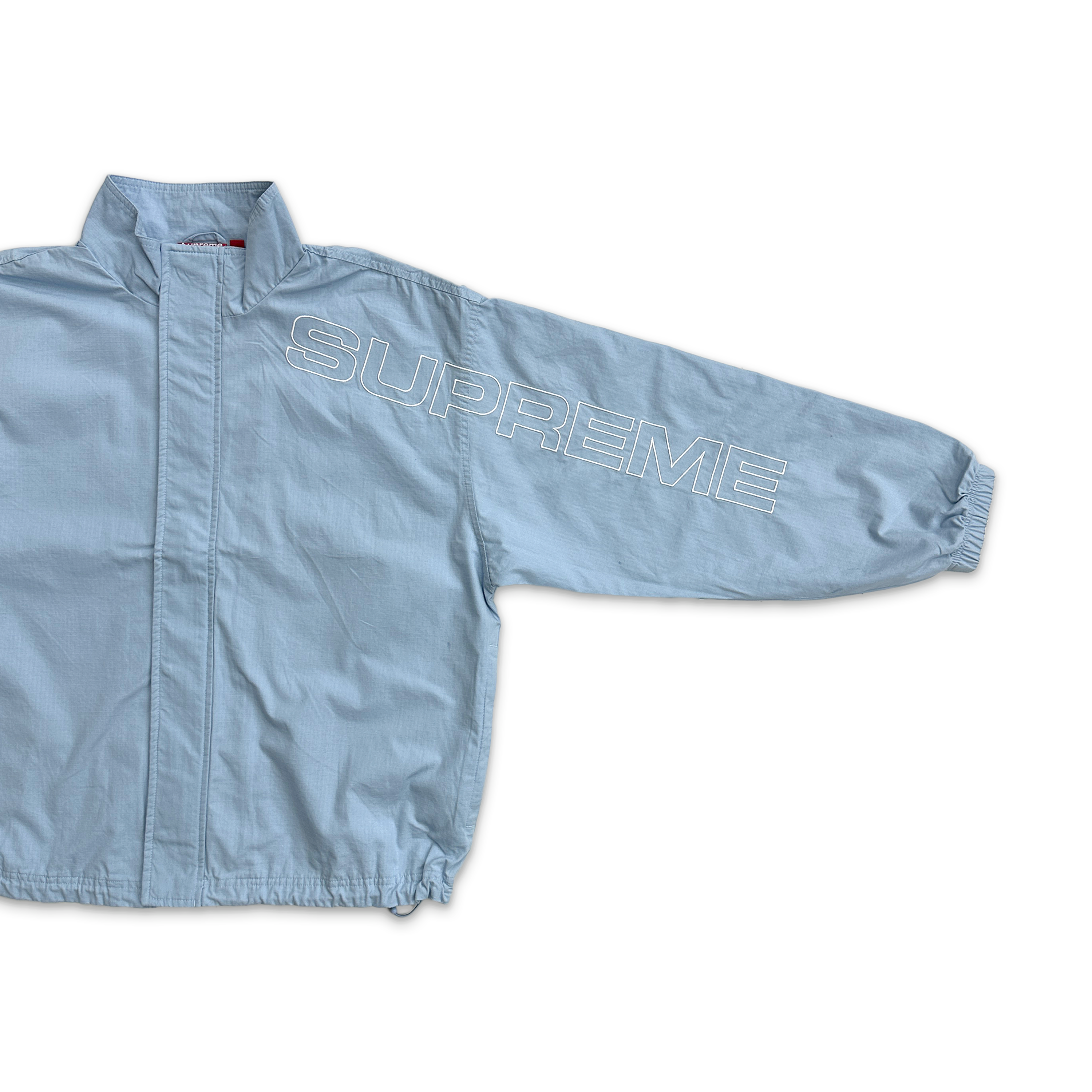 Supreme, Spellout Ripstop Track Jacket FW25 "Light Blue"