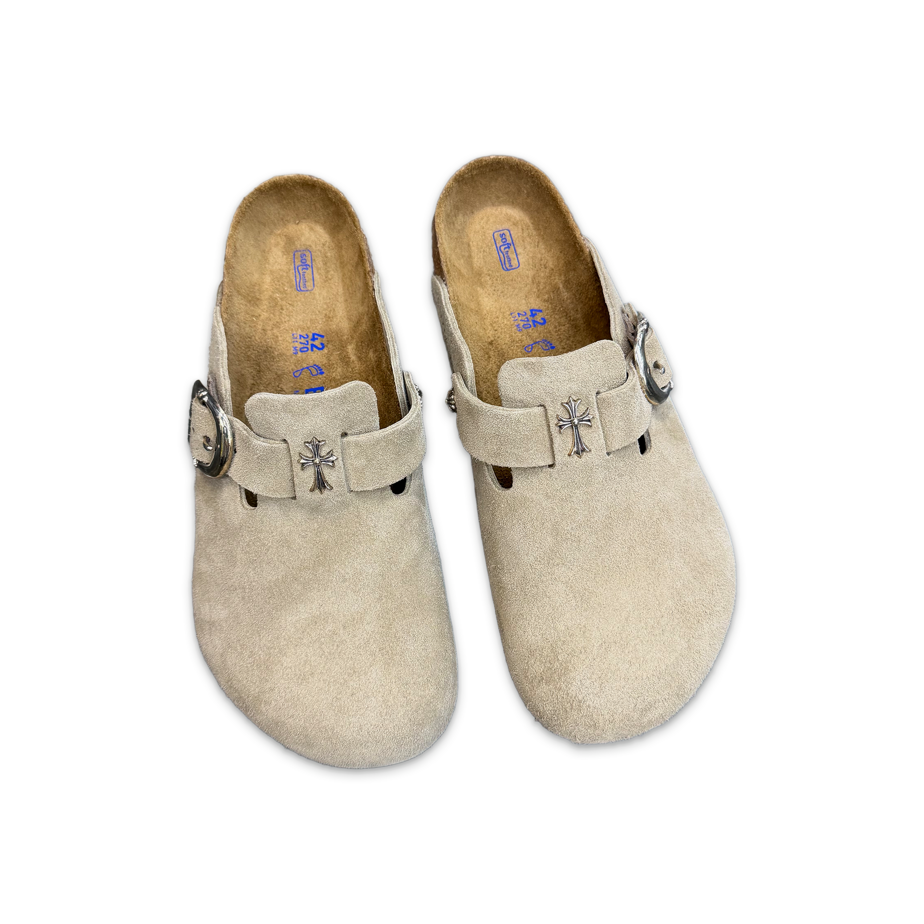 Birkenstock Boston w Cross "Taupe"