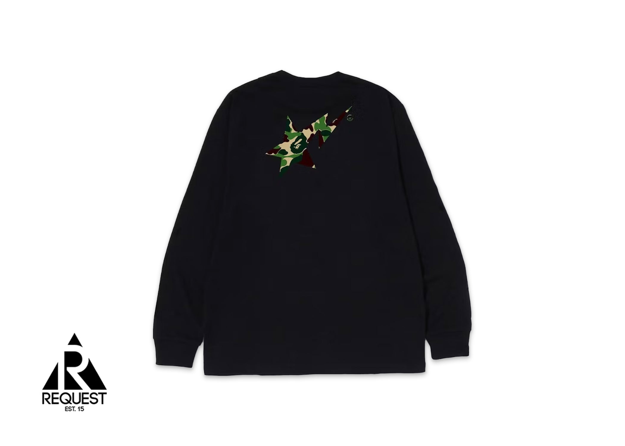 A Bathing Ape BAPE ABC Camo Bapesta Logo L/S Tee “Black/Green”