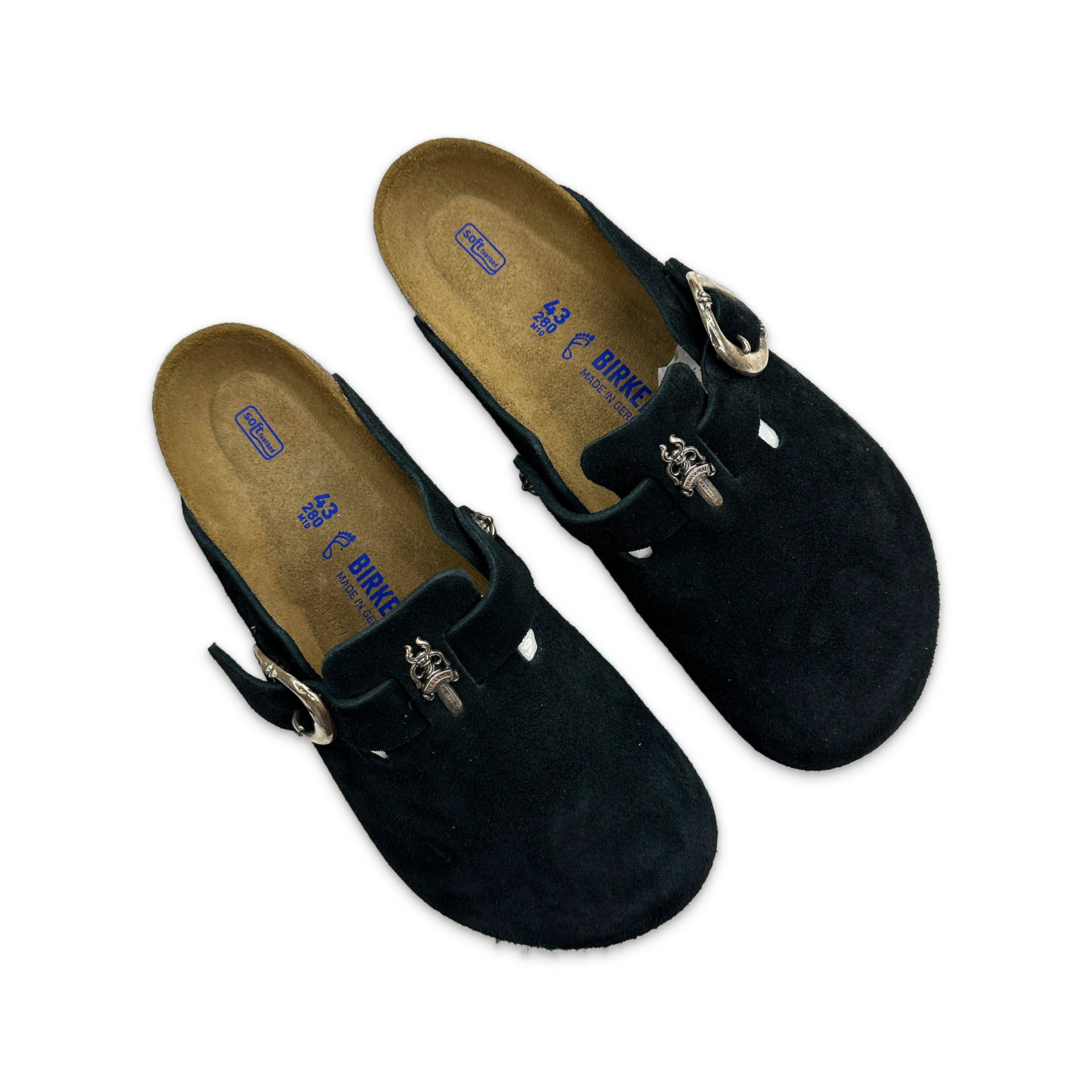 Chrome Hearts, Birkenstock Boston "Black"