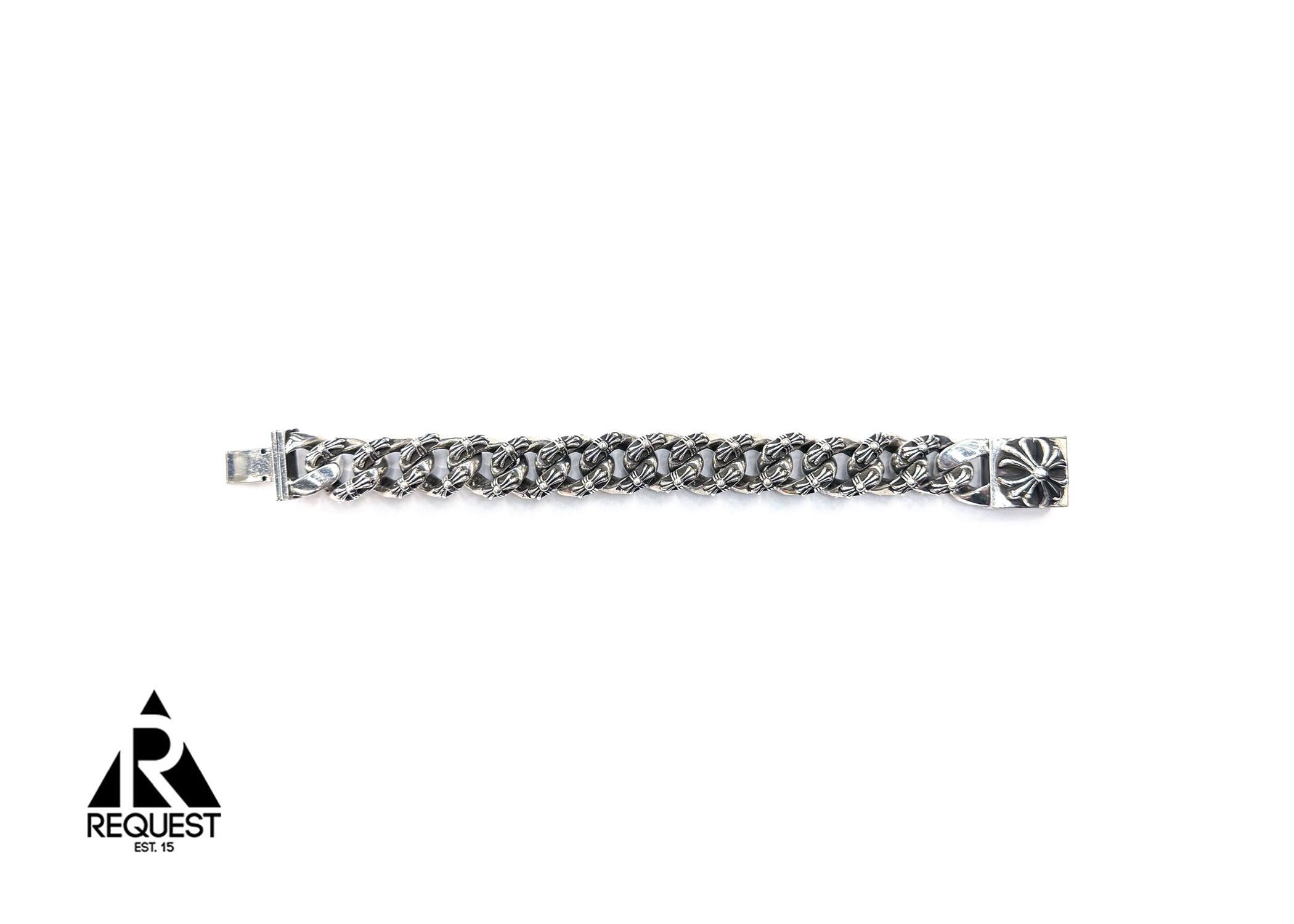 Chrome Hearts, XL Extra Fancy Cuban Link Bracelet "Plus Cross"