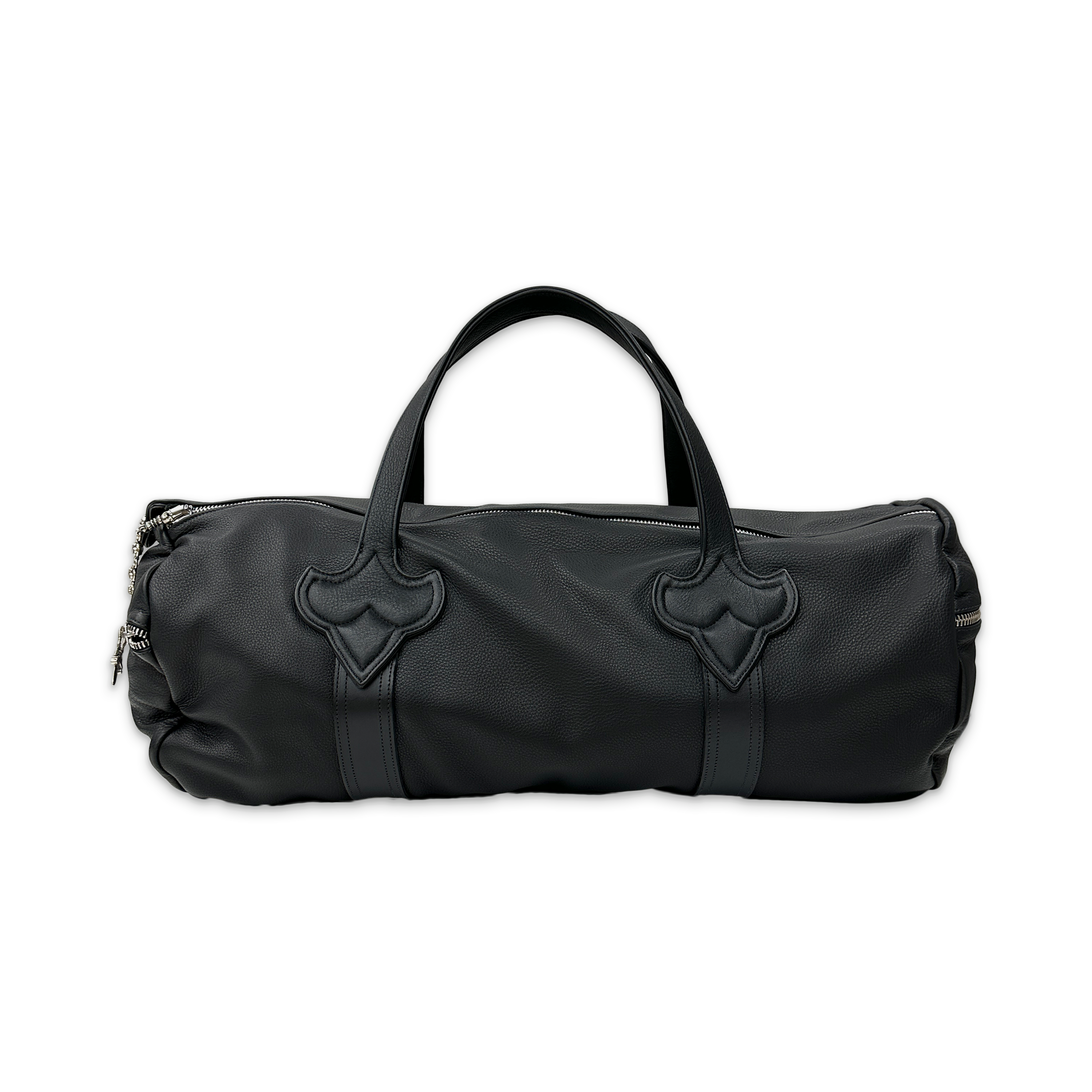 Le Fleur Leather Duffle Bag "Black"