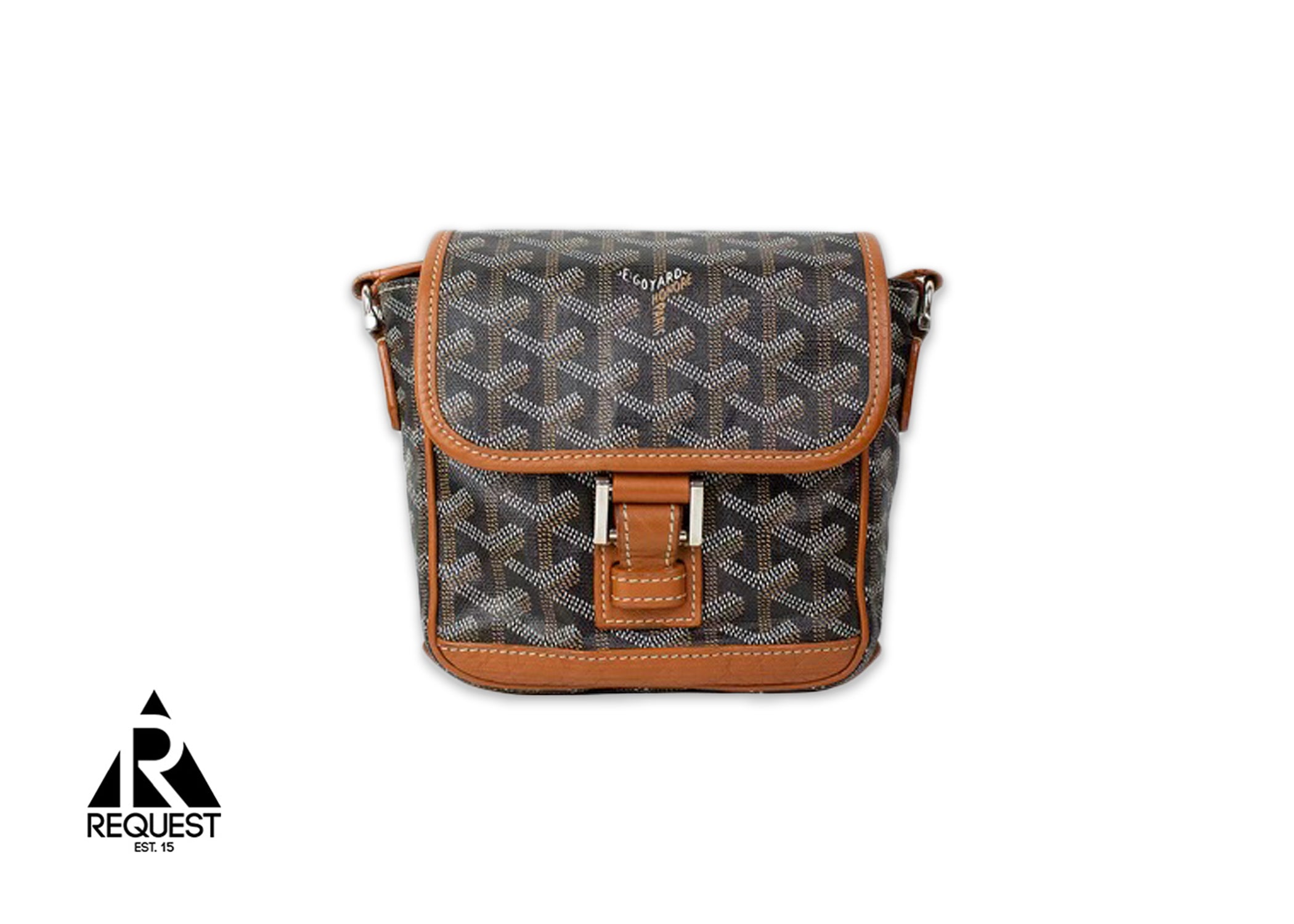 Goyard Grand Bleu PM Messenger Bag "Black & Tan"