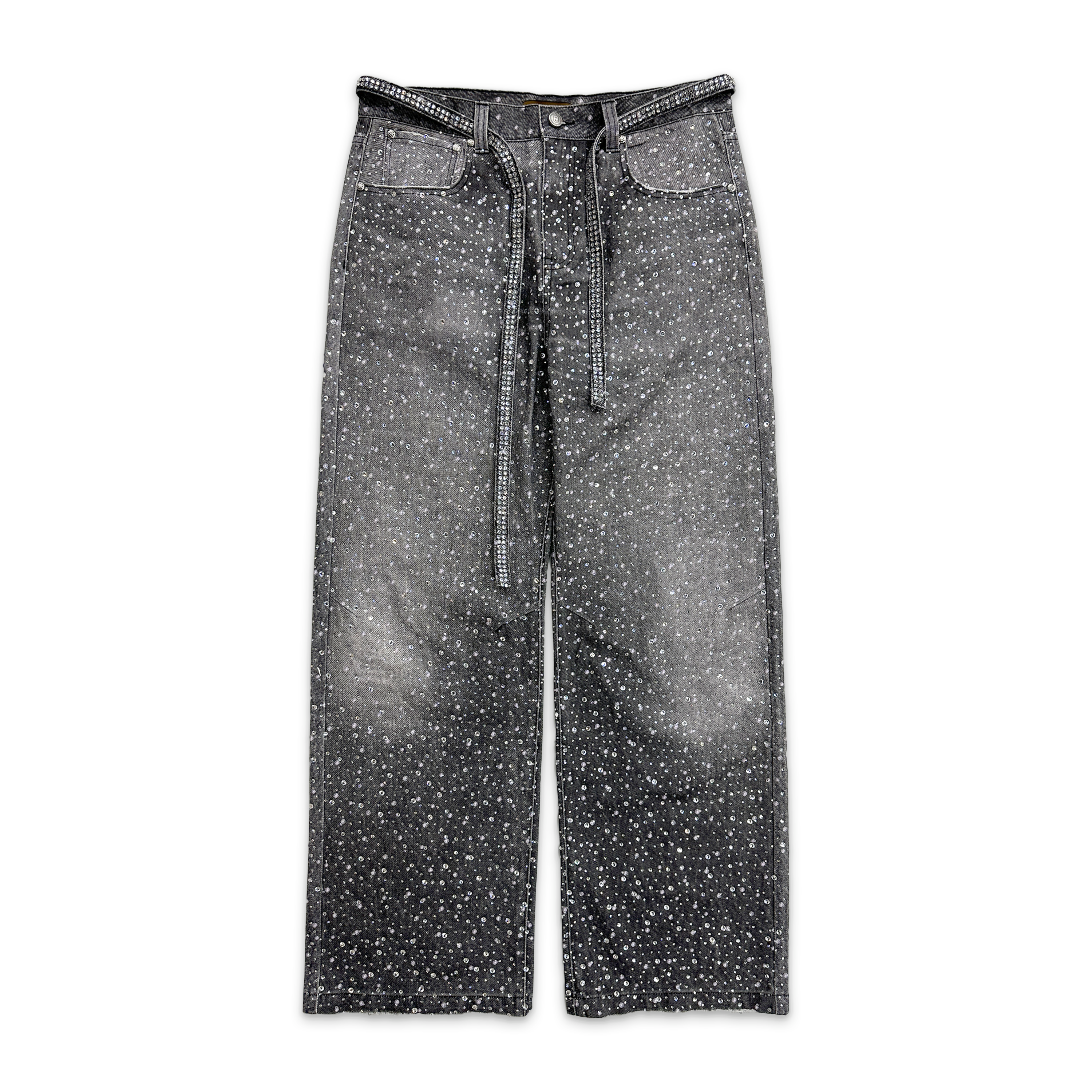 Birth of Royal Child, 3D Printing Washed 20k Swarovski Diamond Boro Denim "Black"