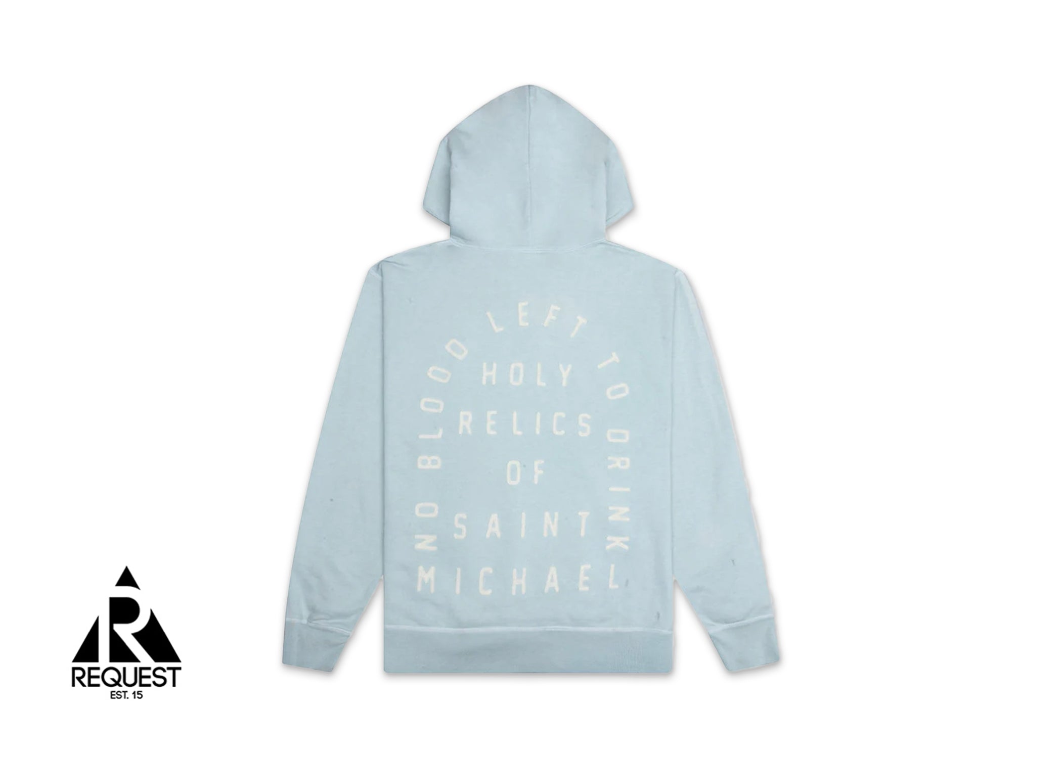 Saint Michael Felt Hoodie "Blue"