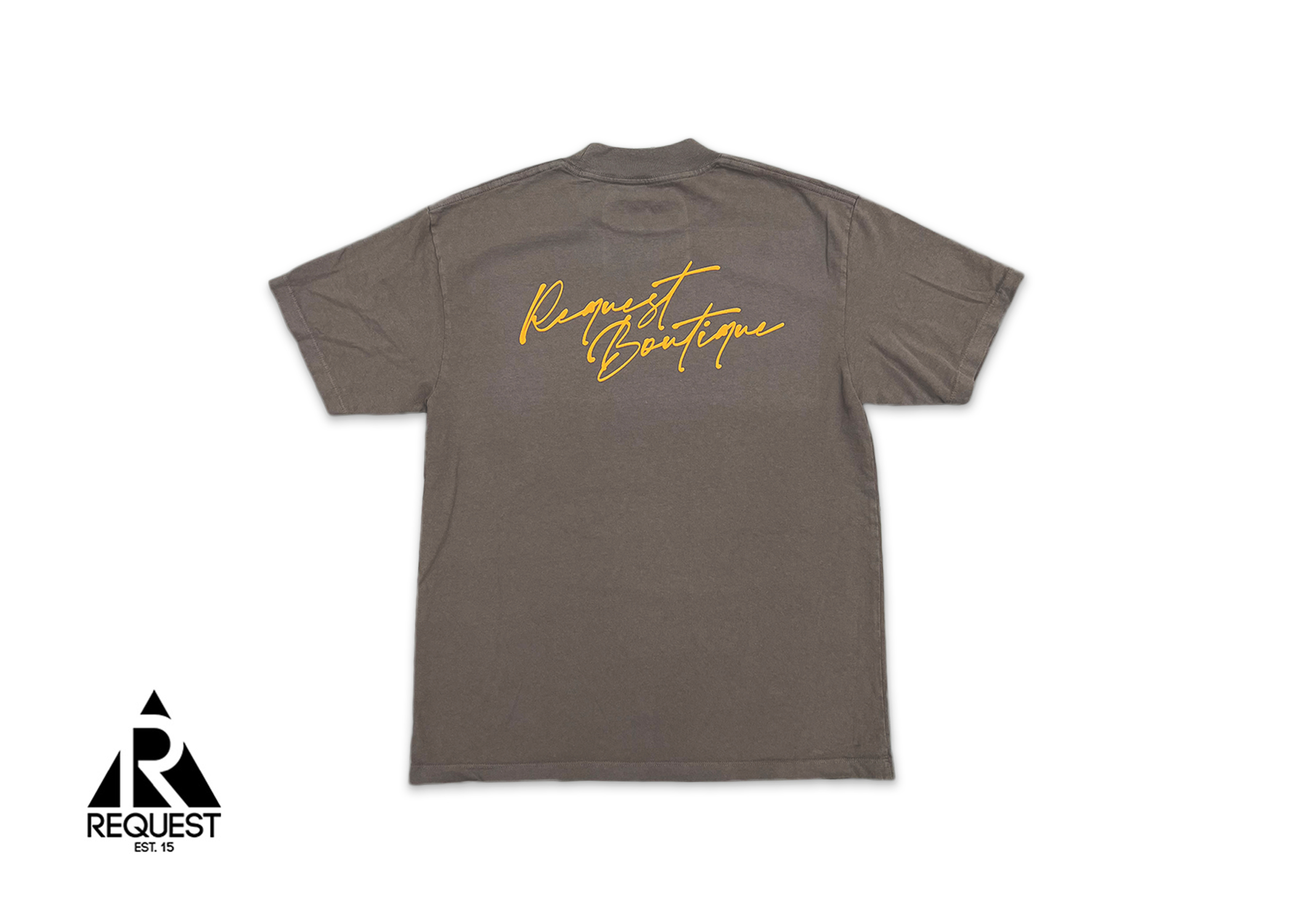 Request Script Tee "Tangerine Coffee”