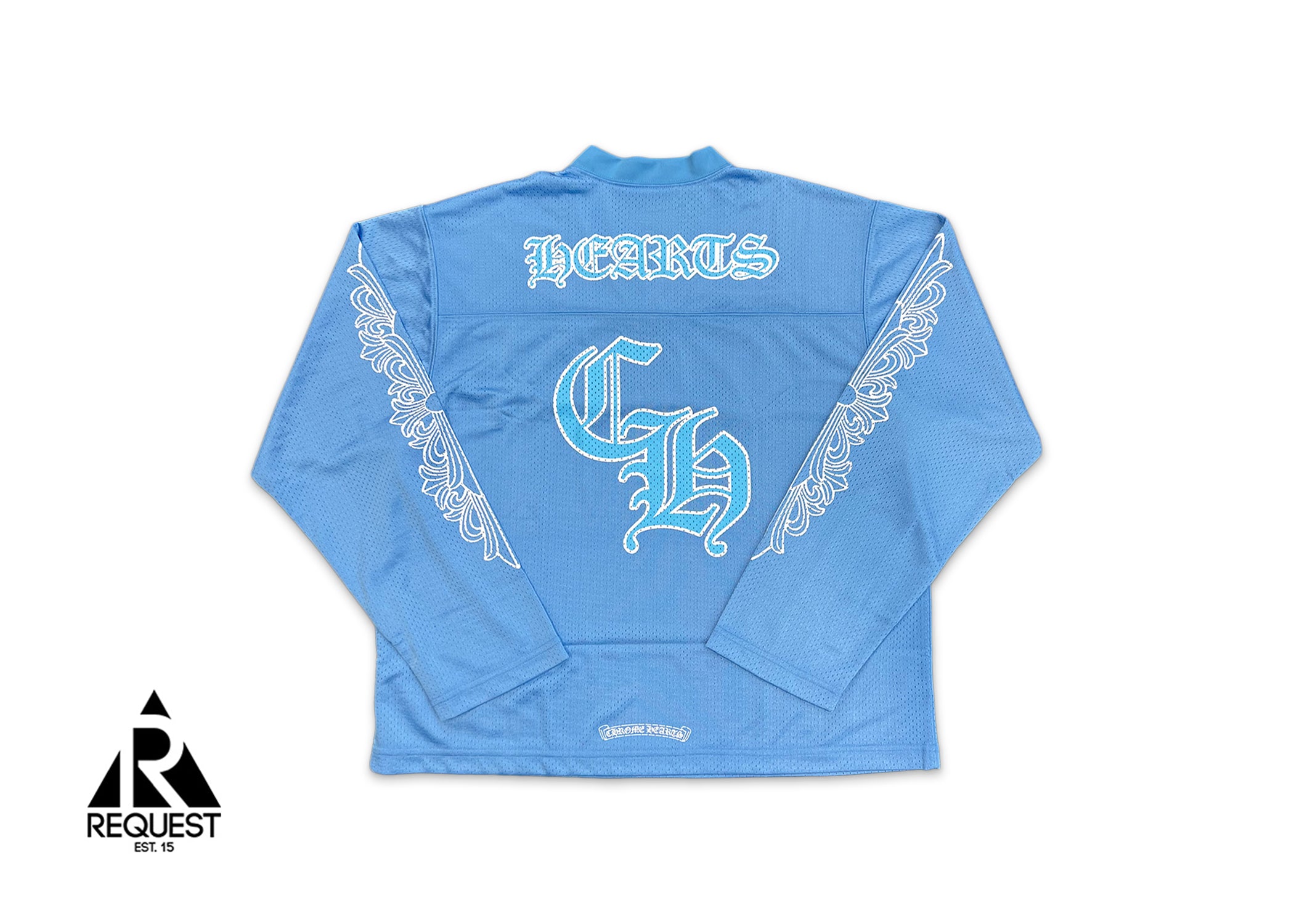 Chrome Hearts Sports Mesh Long Sleeve Warm Up Jersey “Blue”