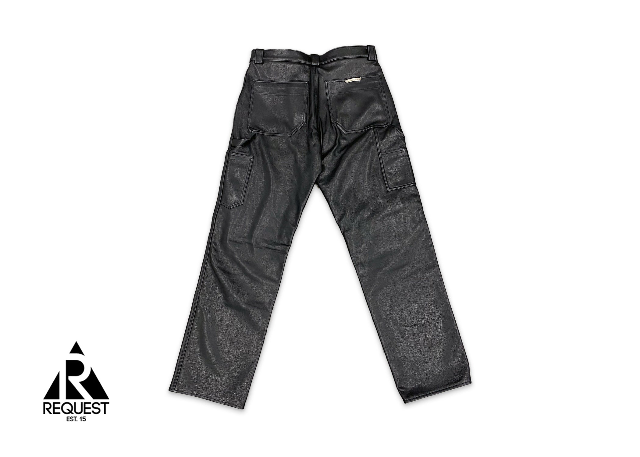 Chrome Hearts Le Fleur Leather Carpenter Pant "Black"