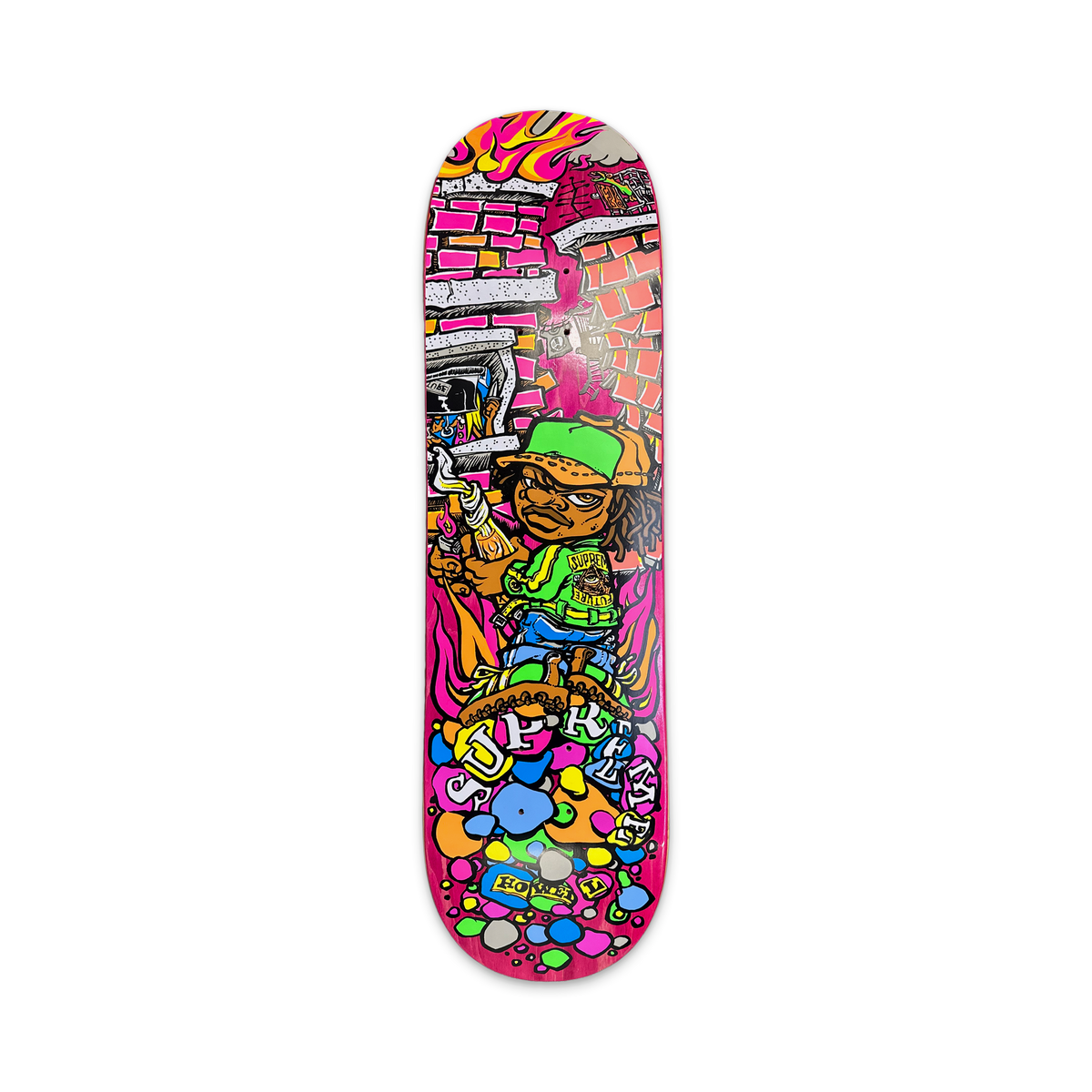 Supreme Molotov Kid Skateboard Deck "Pink"