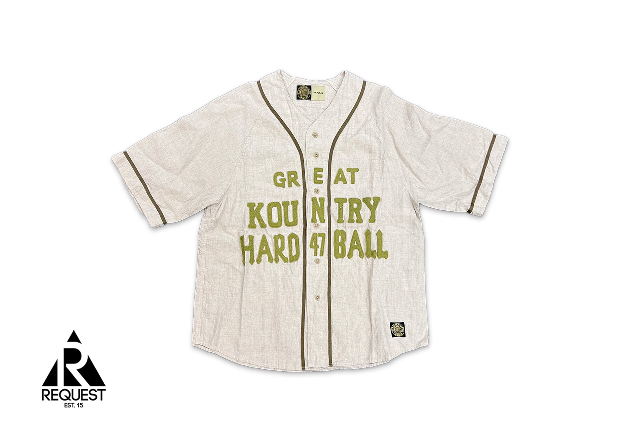 Kapital, Great Kountry Baseball Jersey "Beige"