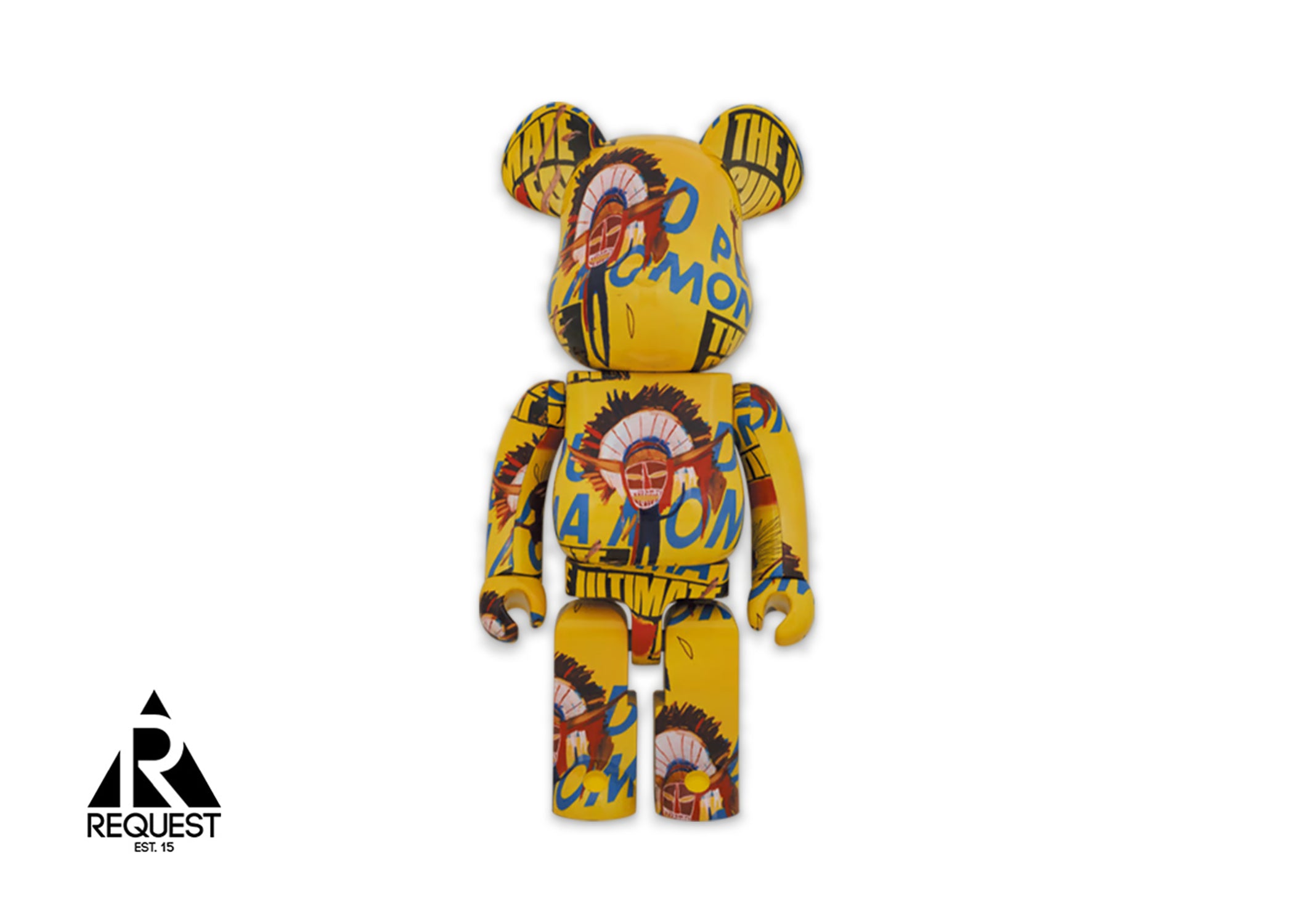 Medicom Be@rbrick 1000% "Andy Warhol x Jean-Michel Basquiat #3"