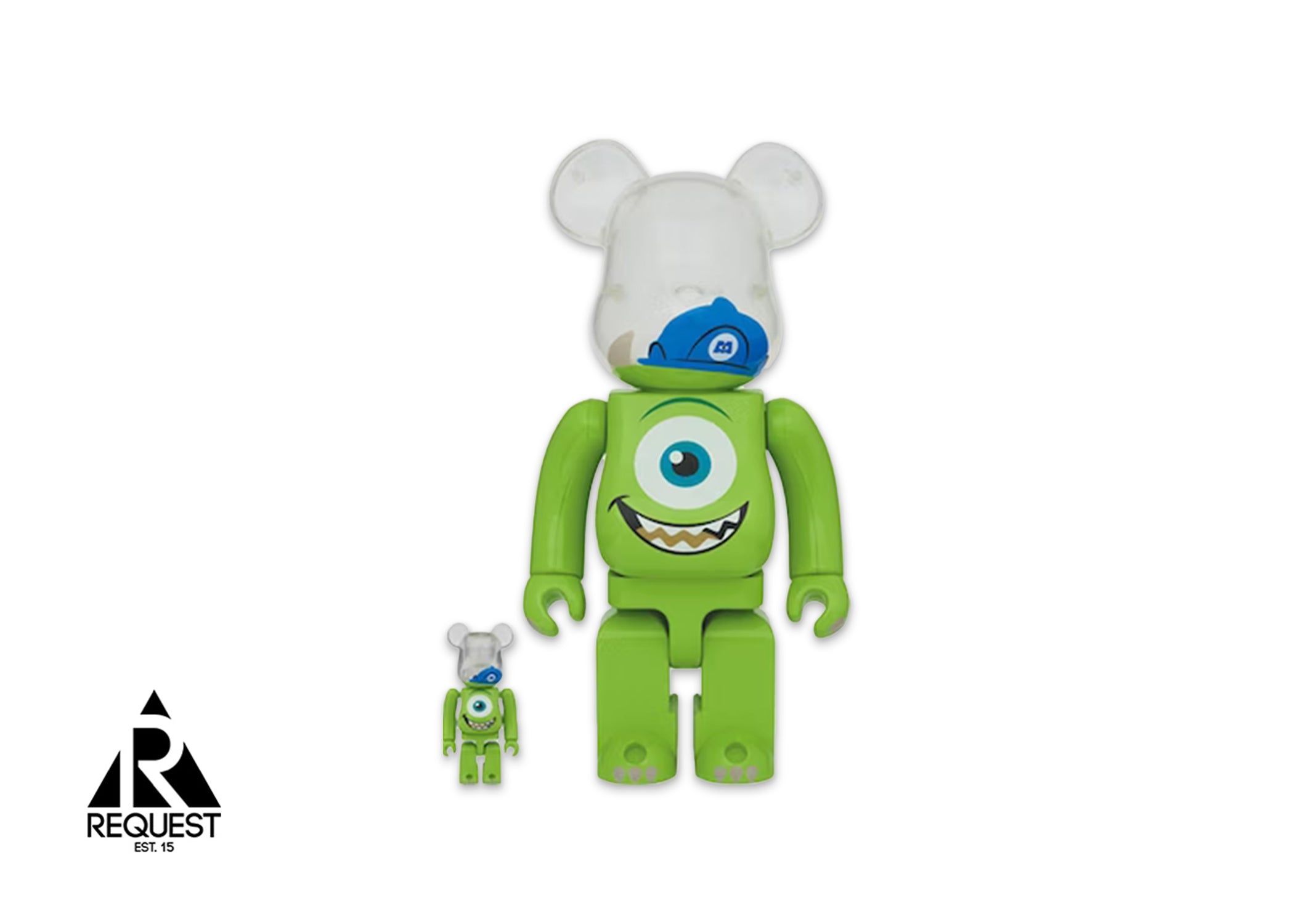 Medicom Be@rbrick 400% & 100% "Disney Pixar Monsters, Inc. Mike"