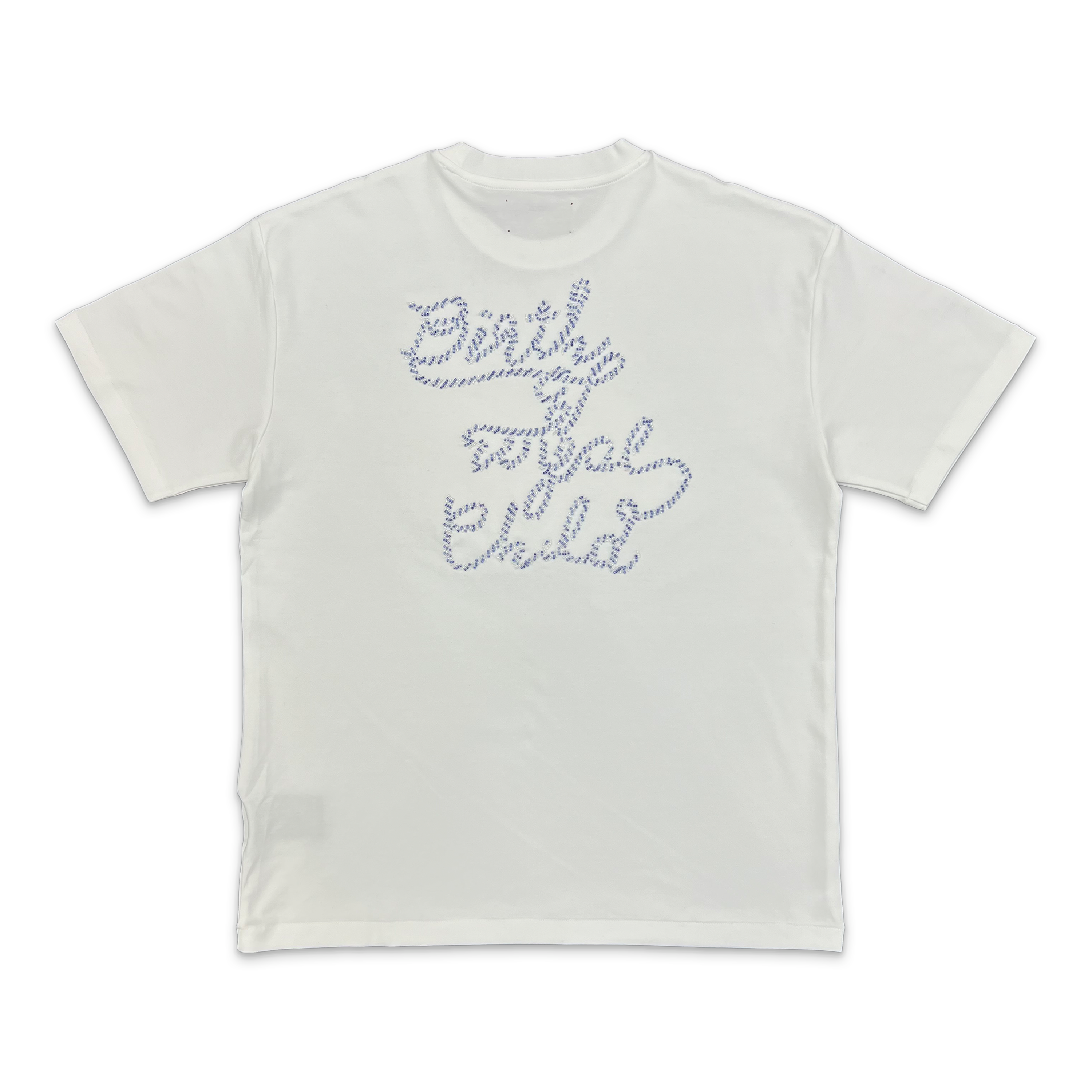 Birth of Royal Child, Beaded Nile River Tee “White”