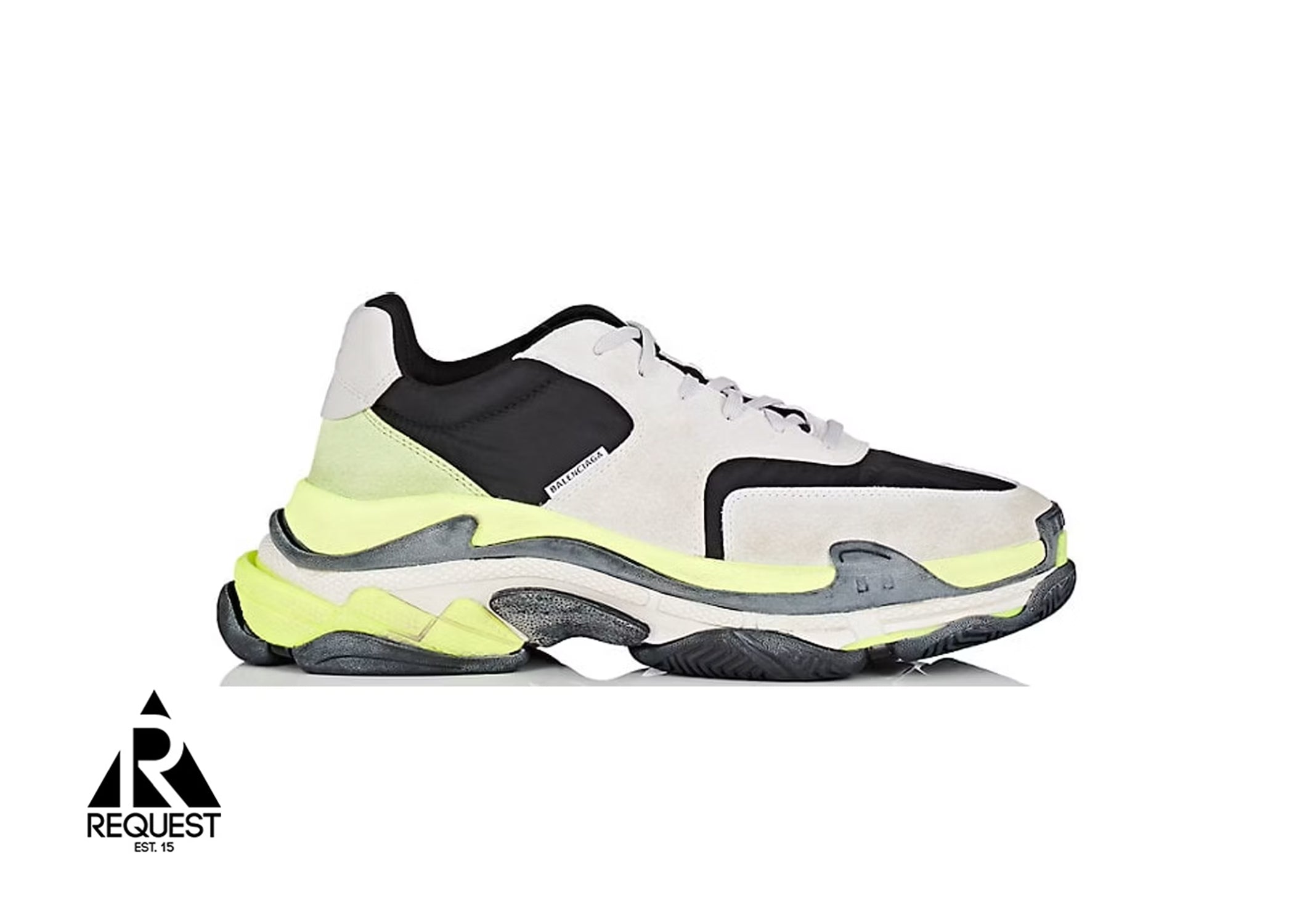 Balenciaga Triple S “Black Neon Green Light Grey”