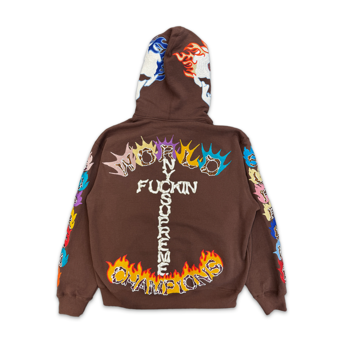 F**k You Zip Up Hoodie "Brown" (FW26)