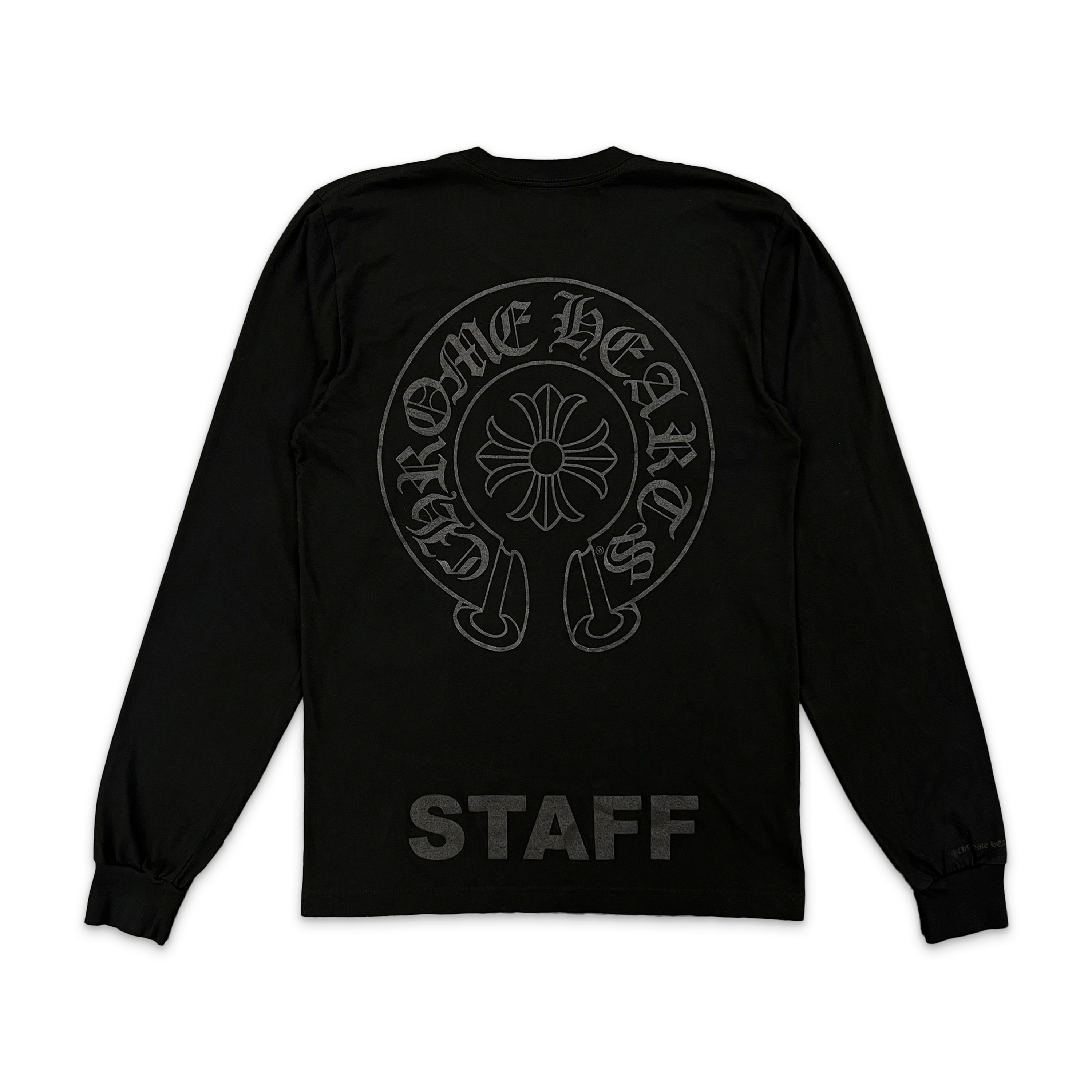 Chrome Hearts, Staff Horseshoe Pocket L/S Tee "Black/Black"