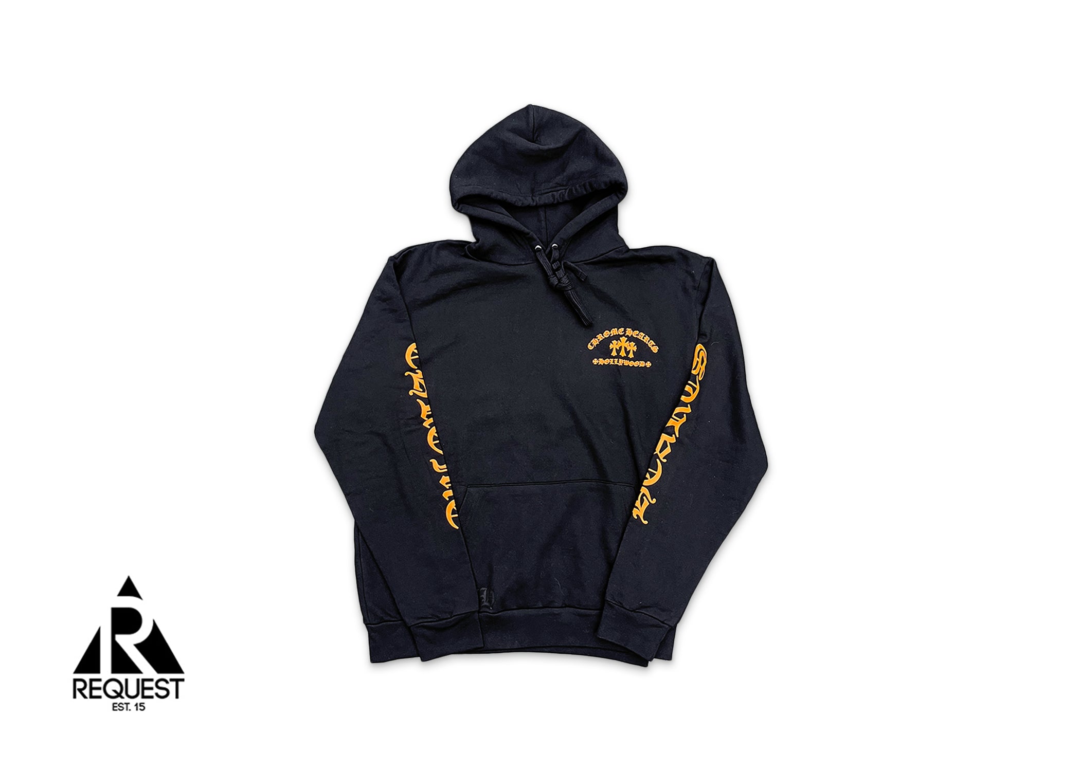 Chrome Hearts Triple Cross Hoodie "Black/Orange"