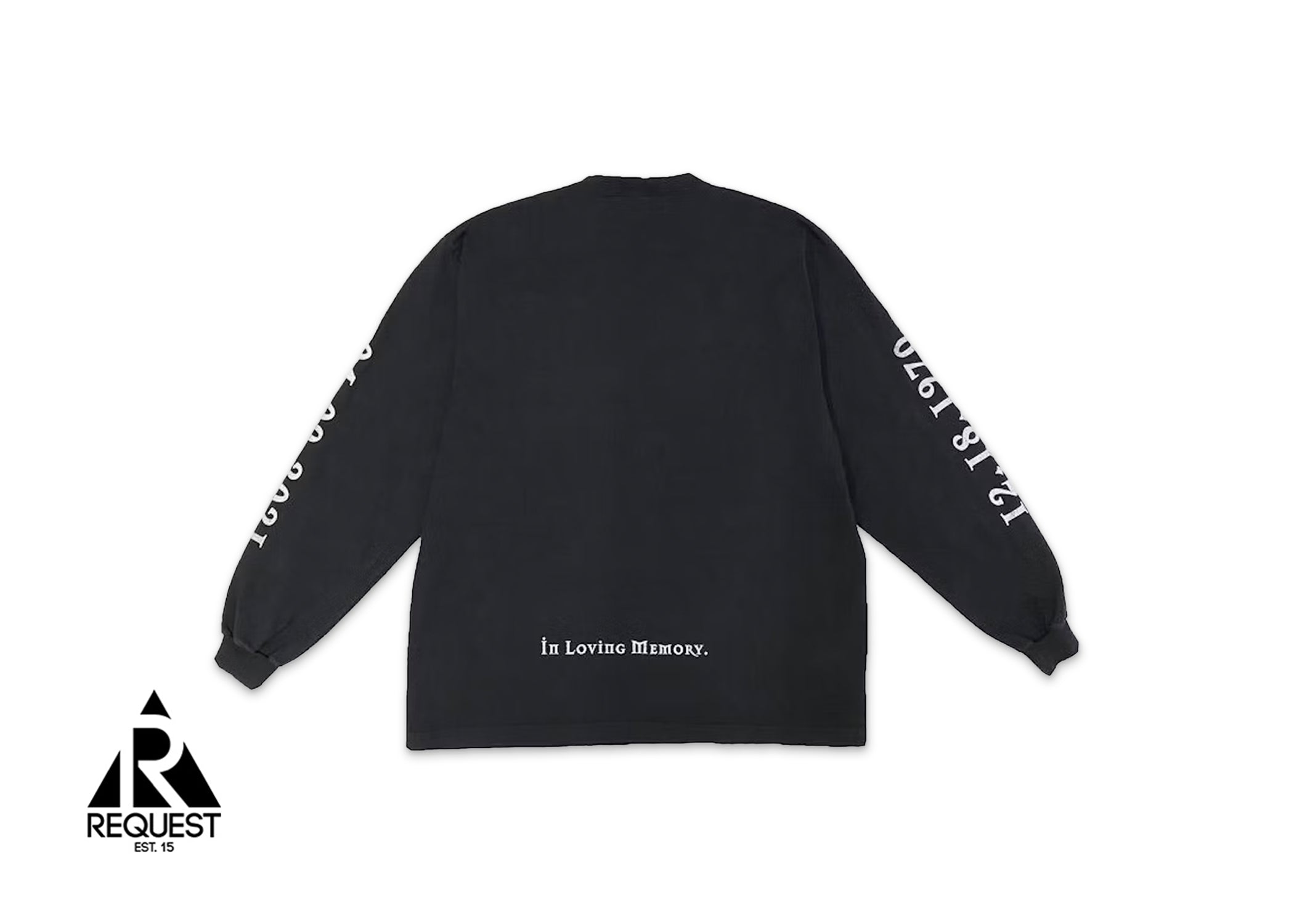 Balenciaga x Yeezy DMX Tribute L/S Tee "Faded Black"