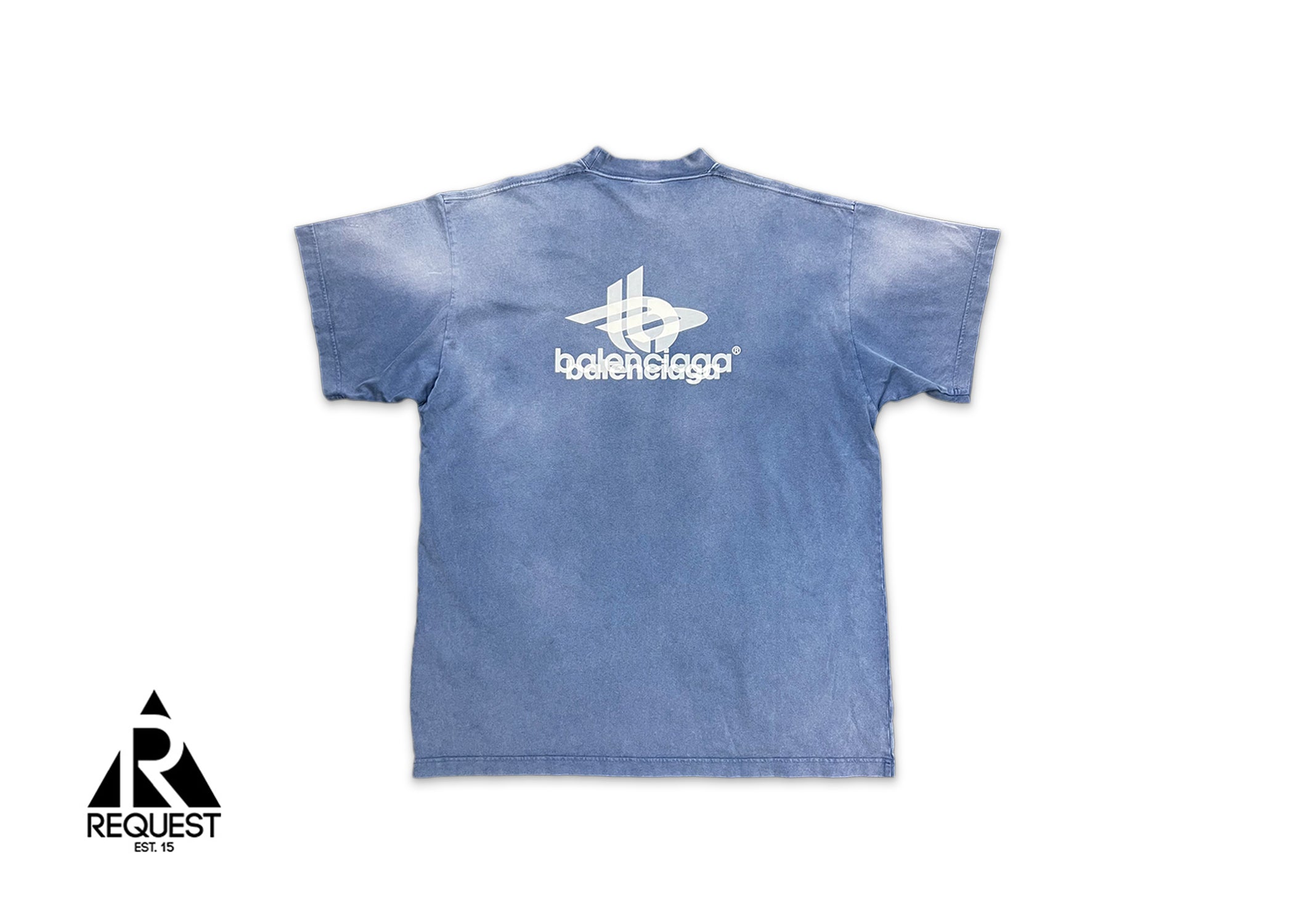 Balenciaga, Blue Layered Sports Oversized Tee "Blue"