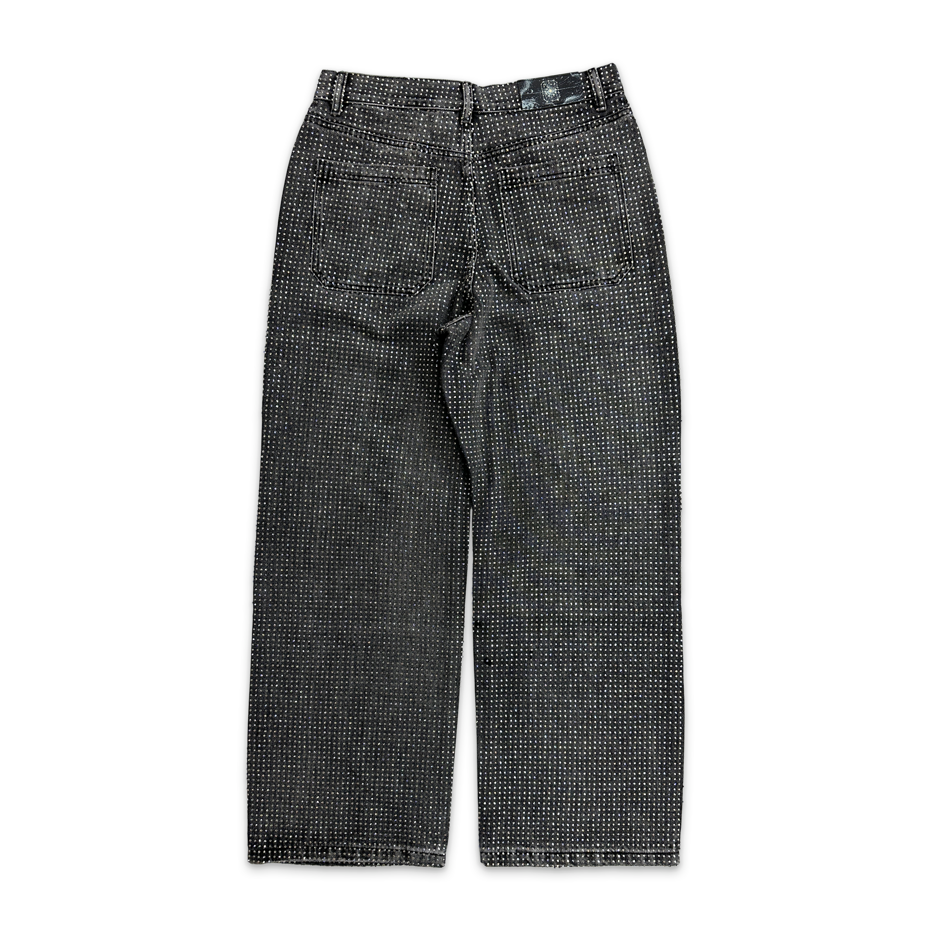 Birth of Royal Child, 20K Diamond Stellar Denim Pants "Black"