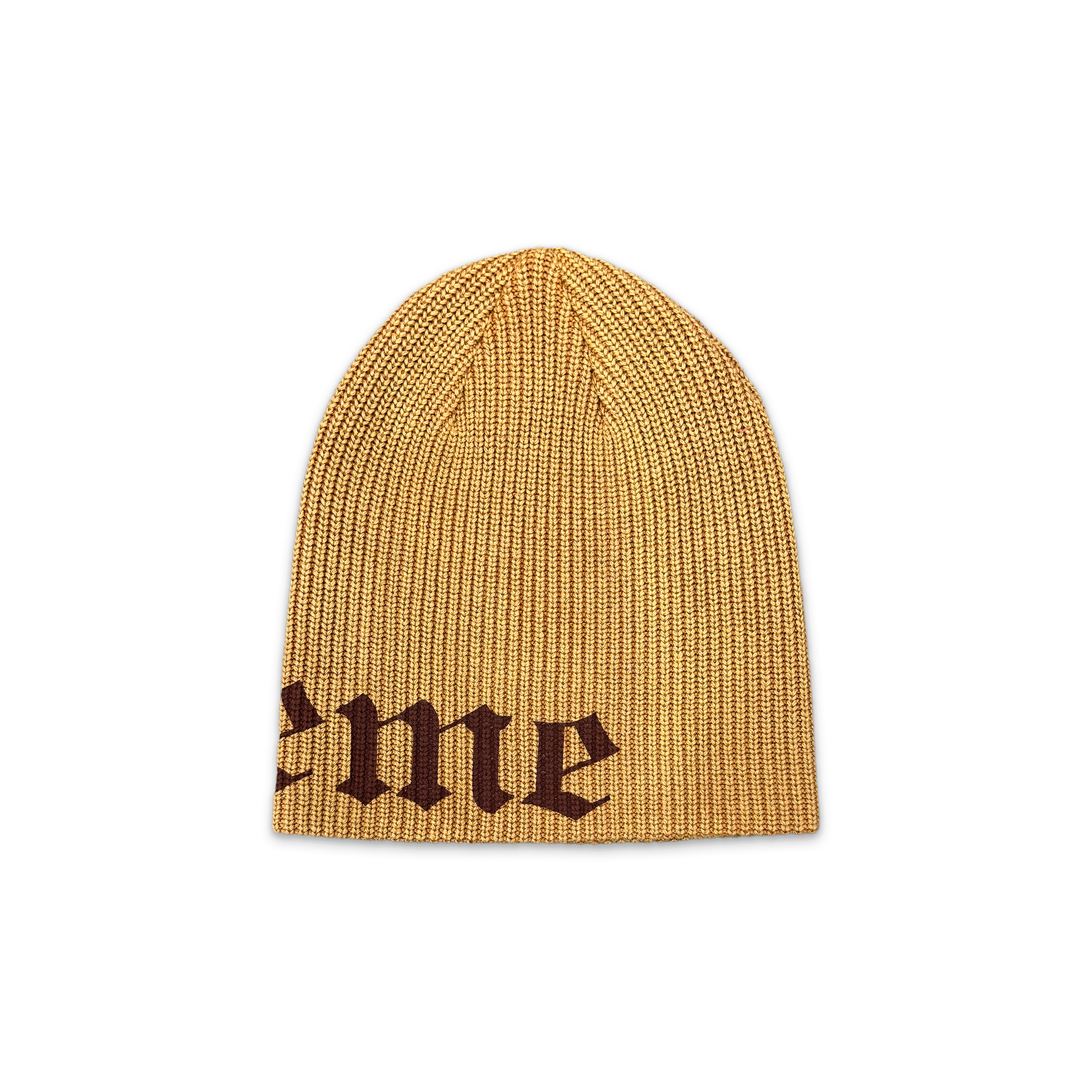 Supreme, Old English Printed Beanie "Tan"