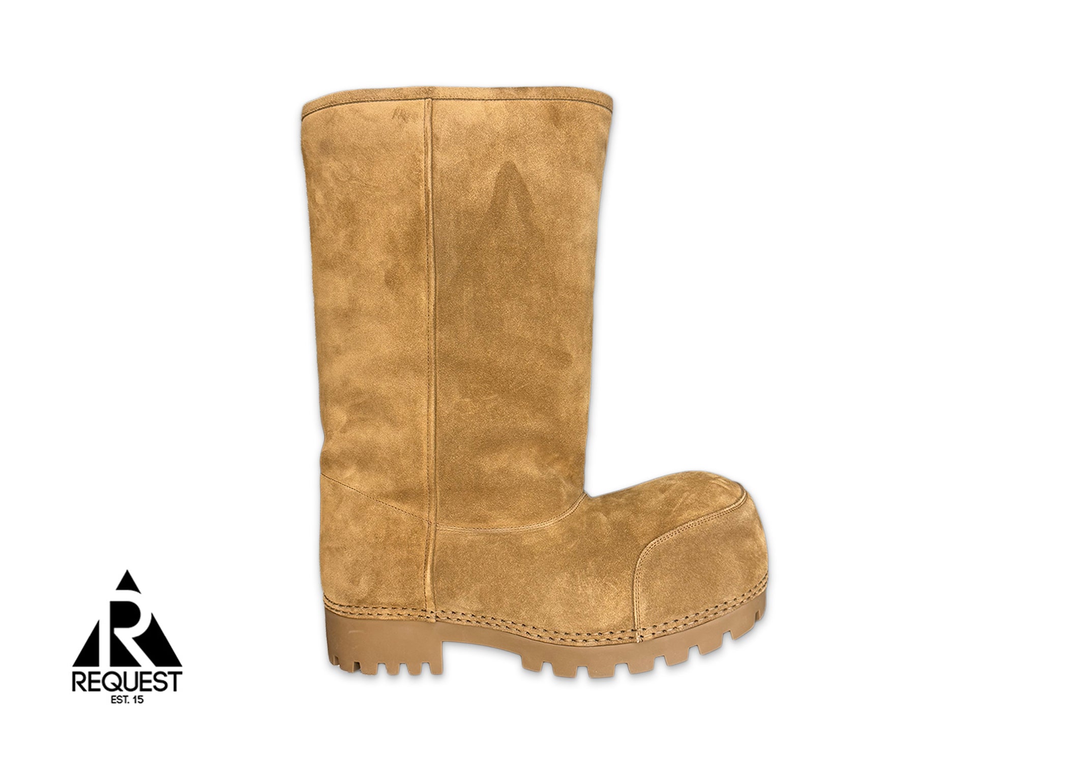 Balenciaga, Alaska Fur High Boot "Wheat"
