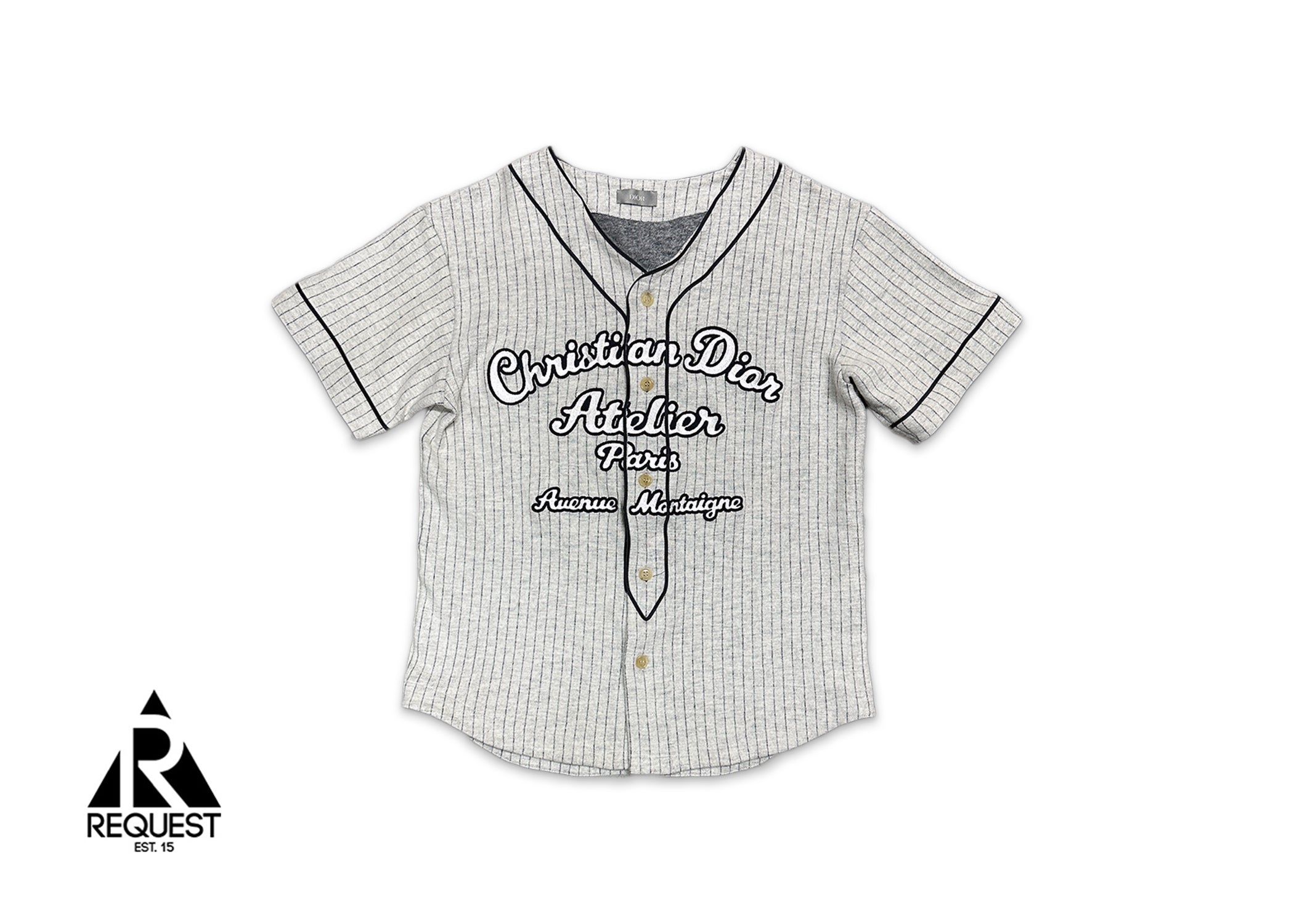 Request, Dior Homme Baseball Jersey "Grey"