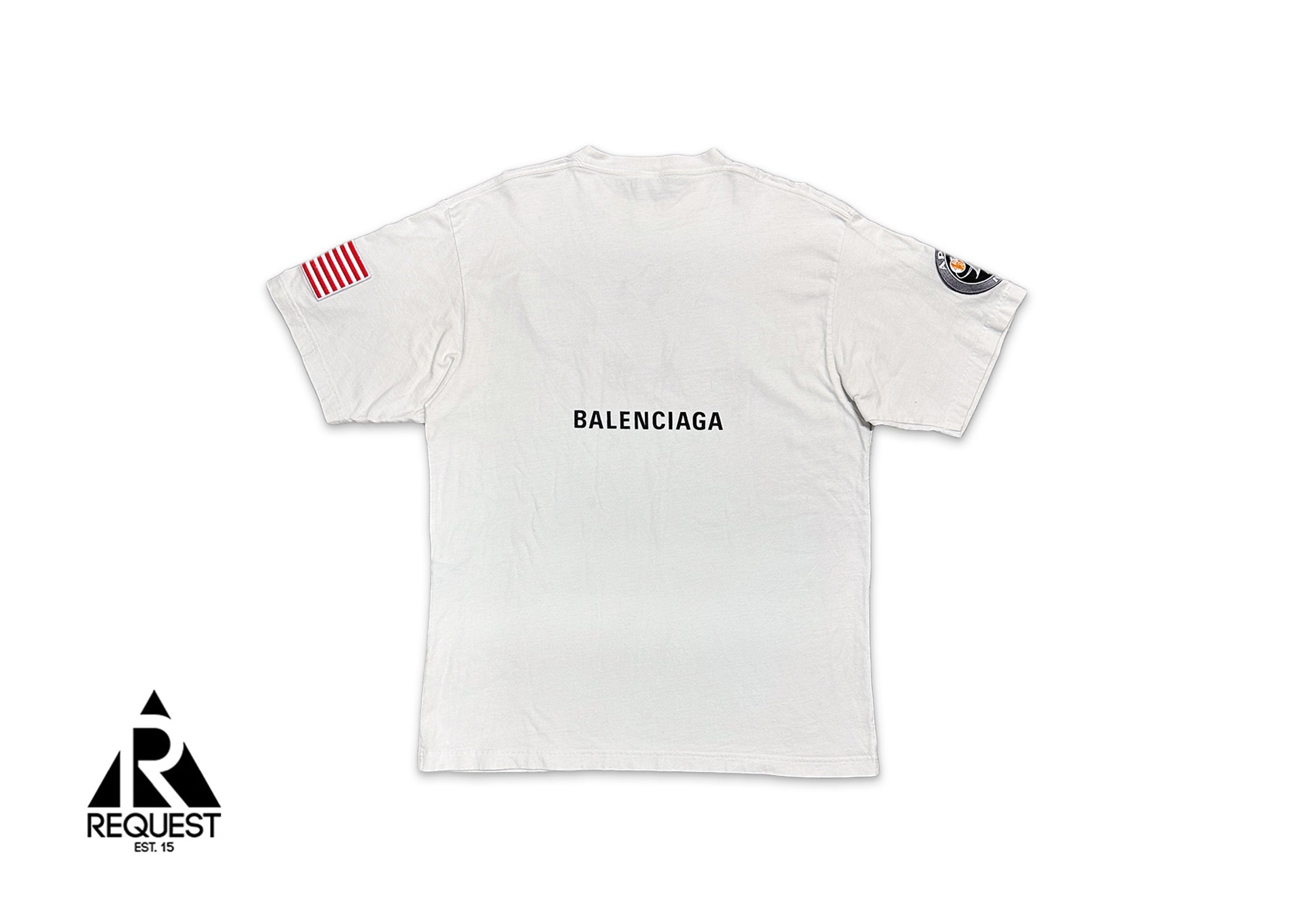 Oversized NASA Space Program Tee "White"