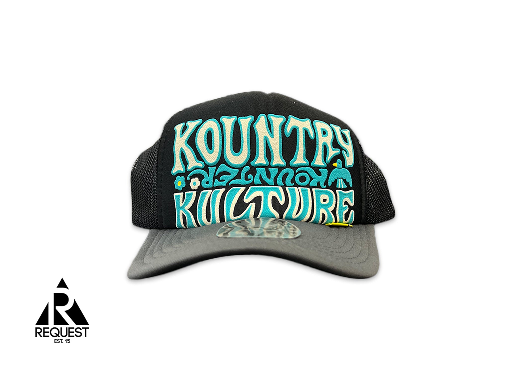 Kapital Kountry Kulture Trucker "Black/Teal"