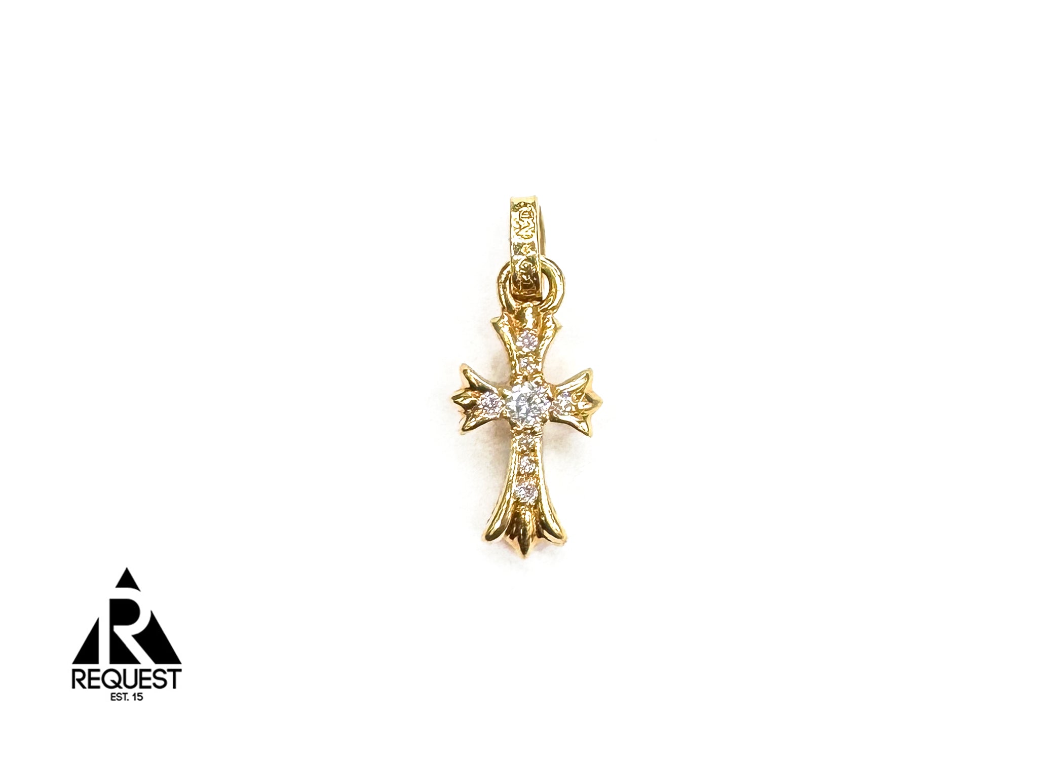 Chrome Hearts, Diamond 22k Gold Baby Fat Pendant