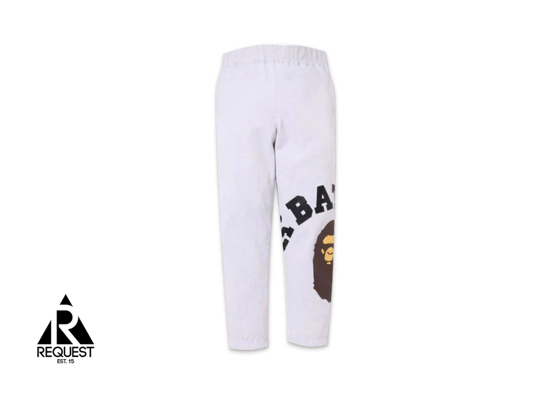 A Bathing Ape BAPE Giant College Sweatpants "Grey"