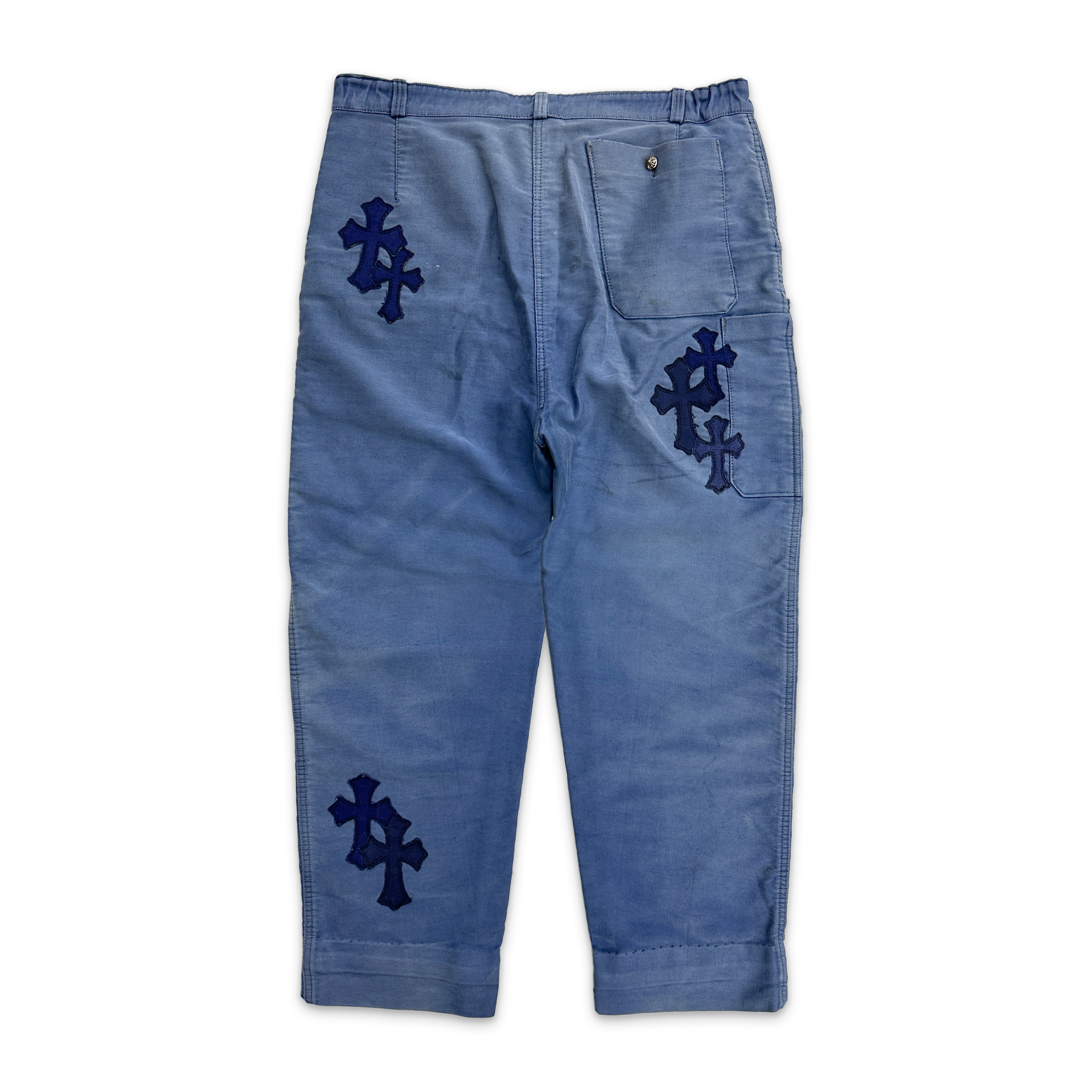 Chrome Hearts, Cross Patch French Worker Pants "Blue"