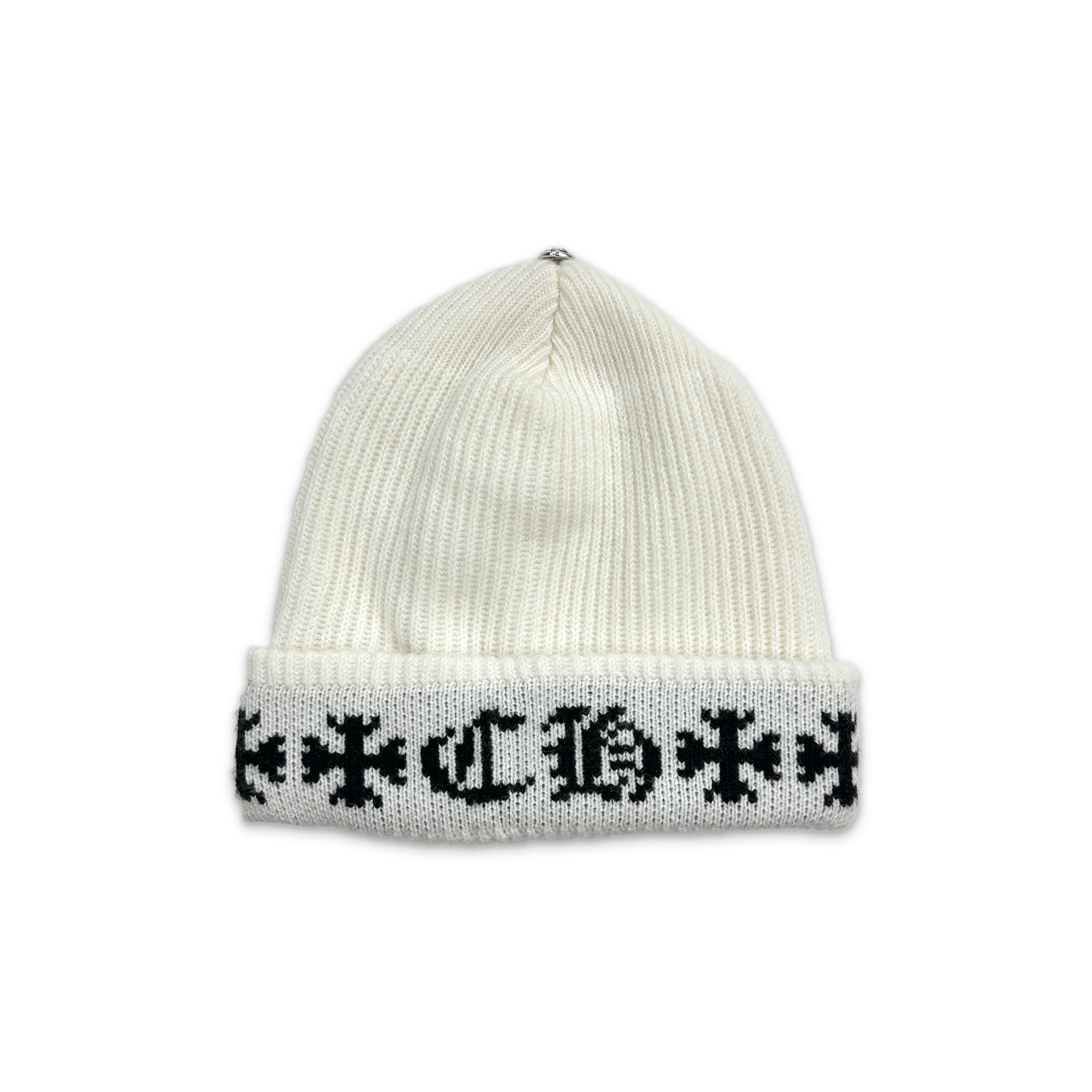 Chrome Hearts, Aspen Big Daddy Cashmere Beanie "White"